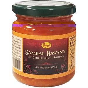 Runel Sambal Bawang (Red Chili Sauce with Shallots) 6.5oz (Pack of 6)