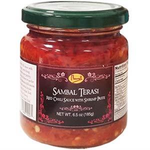 Runel Sambal Terasi (Red Chili Sauce with Shrimp Paste) 6.5 oz (Pack of 6)