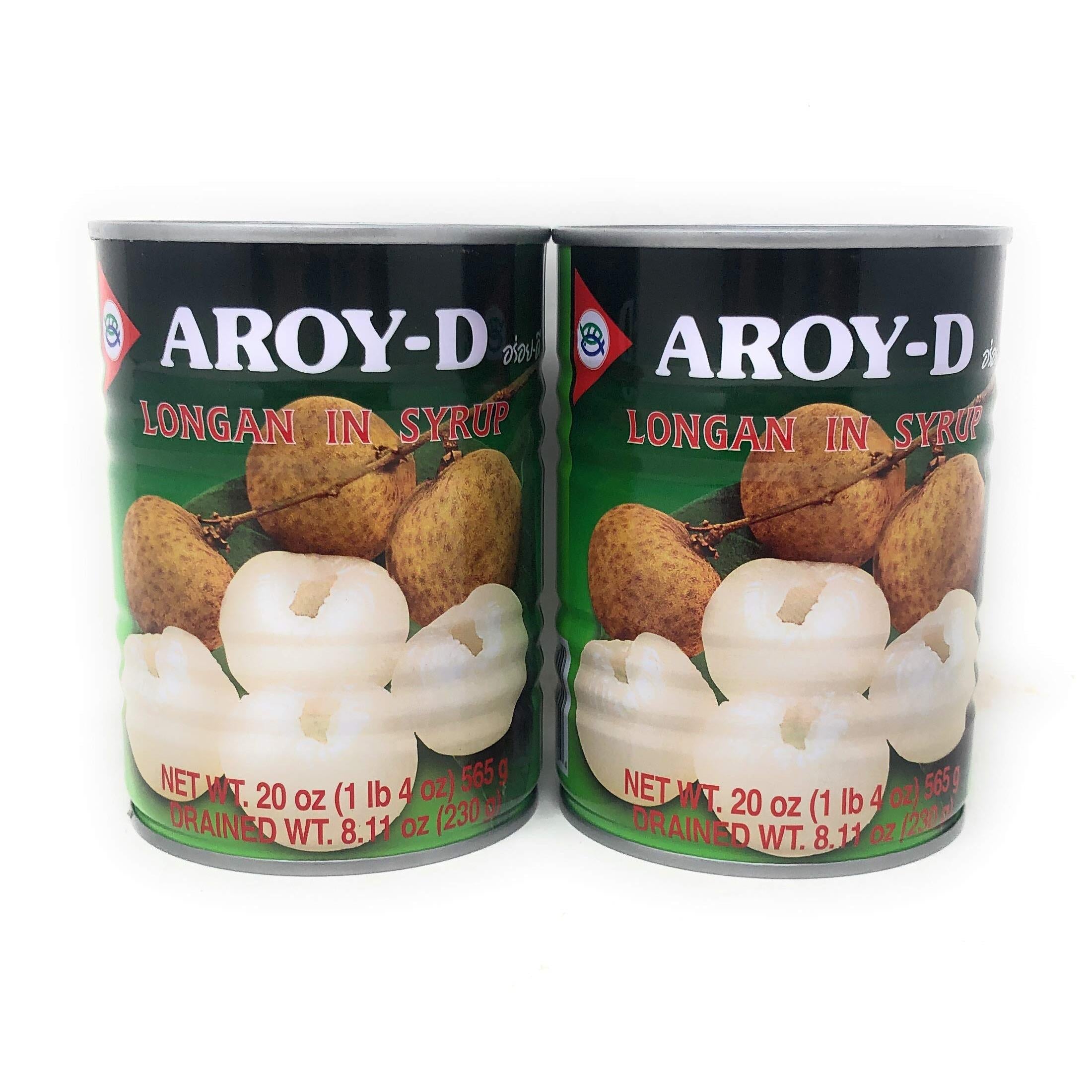Aroy-D Longan in Syrup 20oz (565g), 2 pack