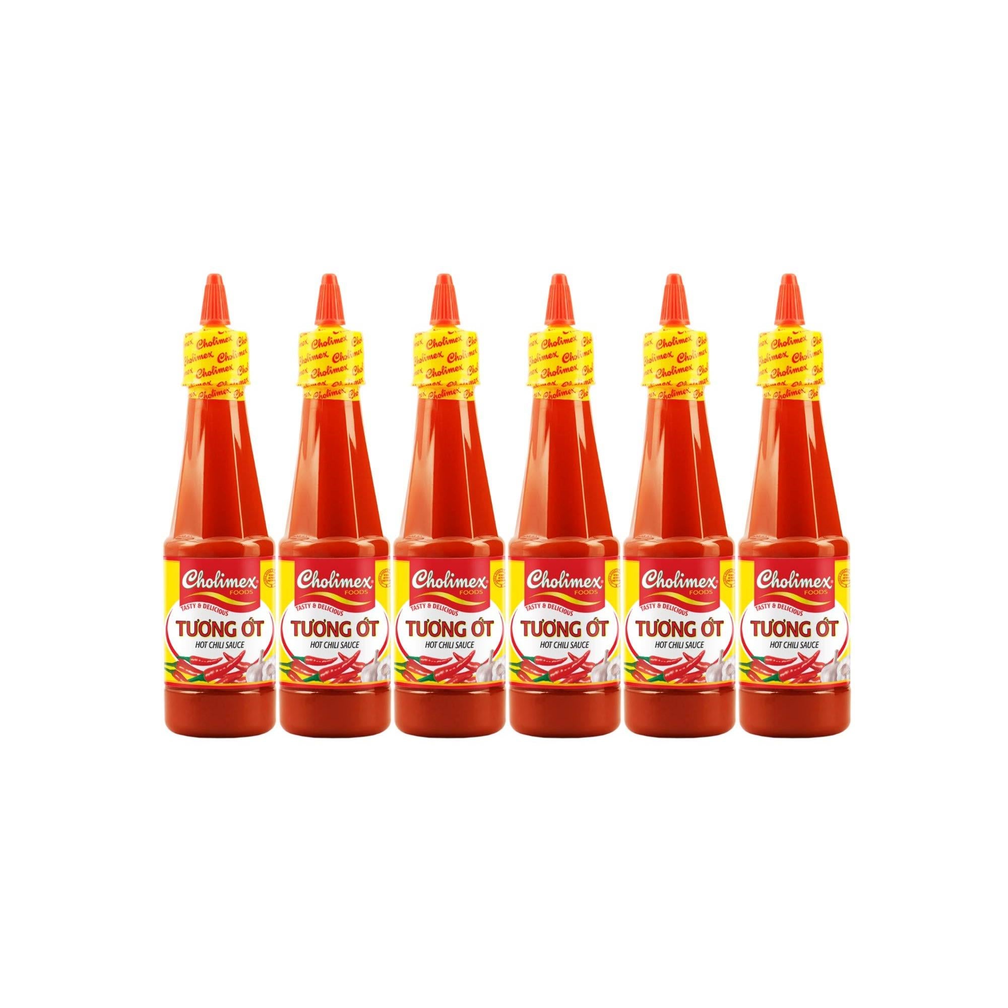 CHOLIMEX Hot Chili Sauce - 8.45 Fl Oz (250ml) - Pack of 6