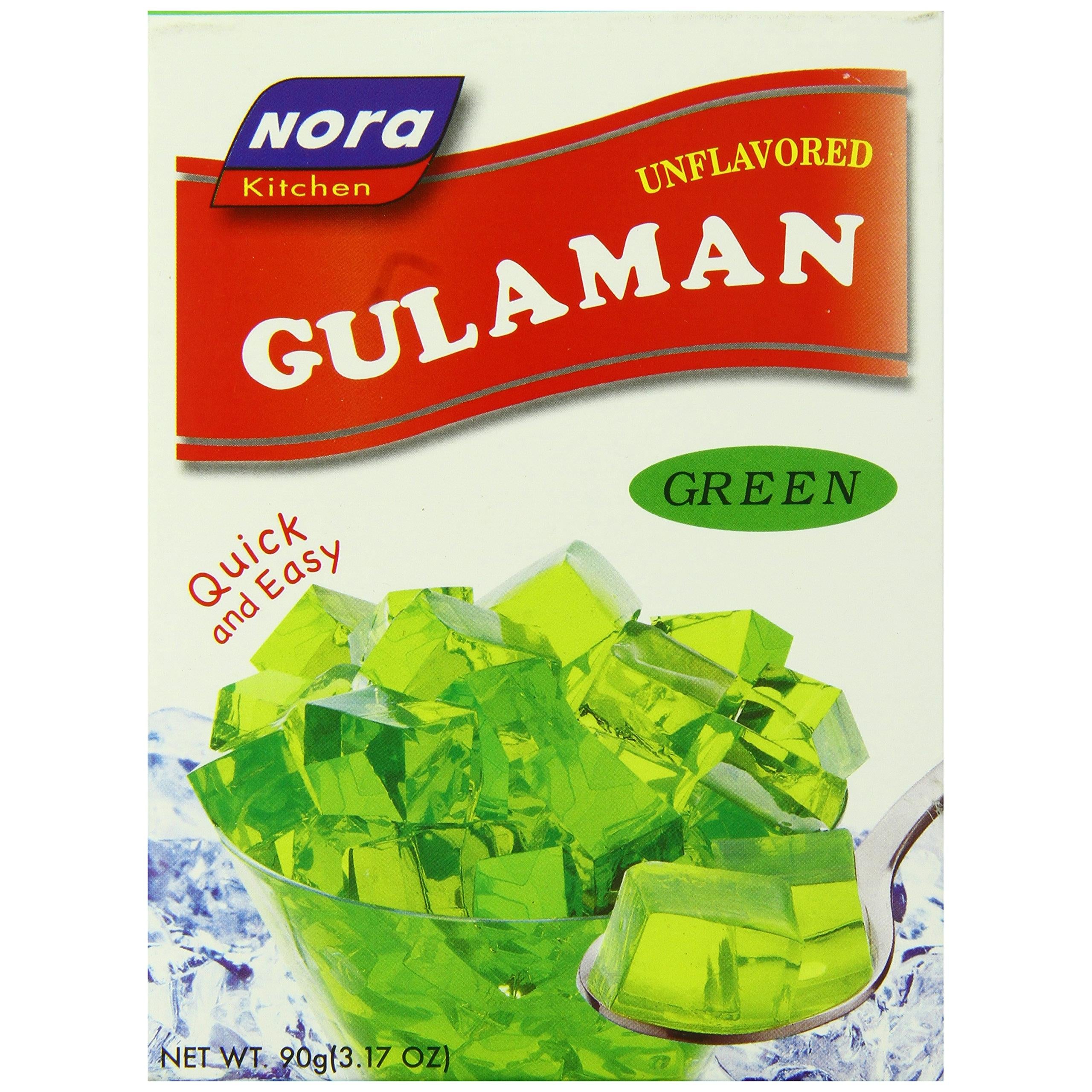 Nora Gulaman Jelly, Green, Unflavored, 3.17-Ounce
