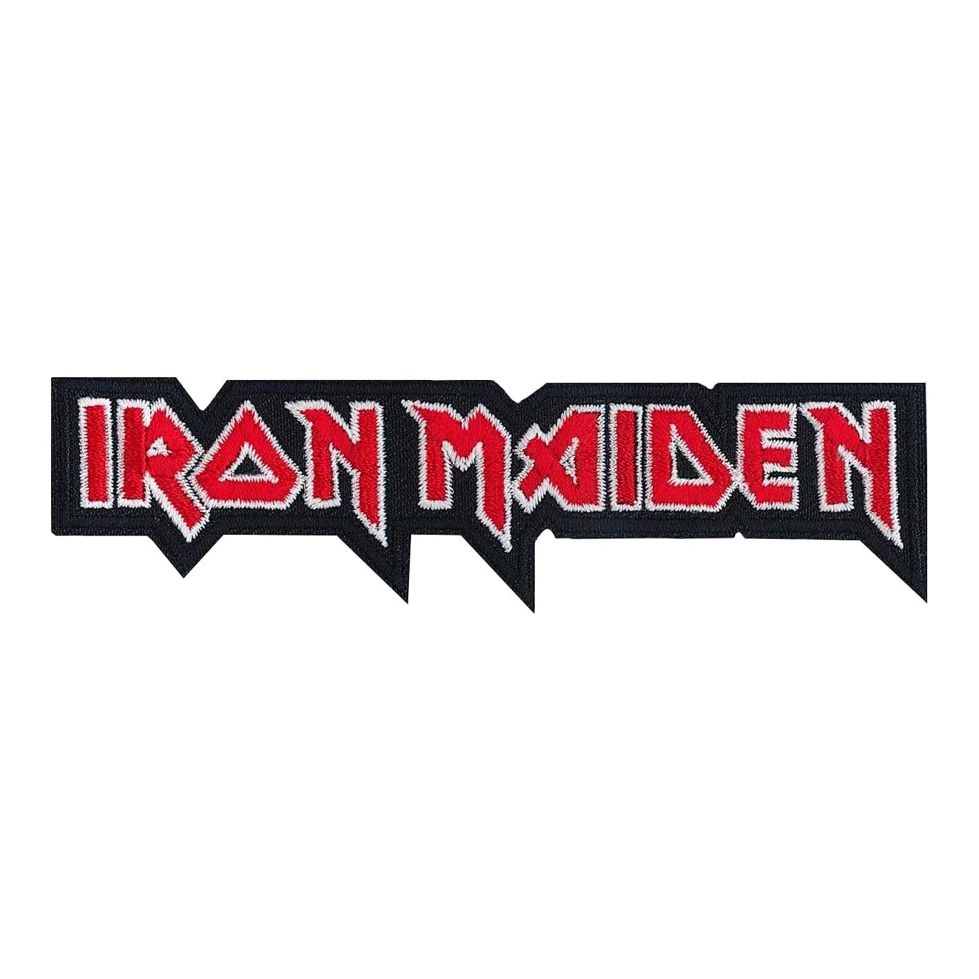 C&D Visionary Iron Maiden Logo Patch, Red, Black