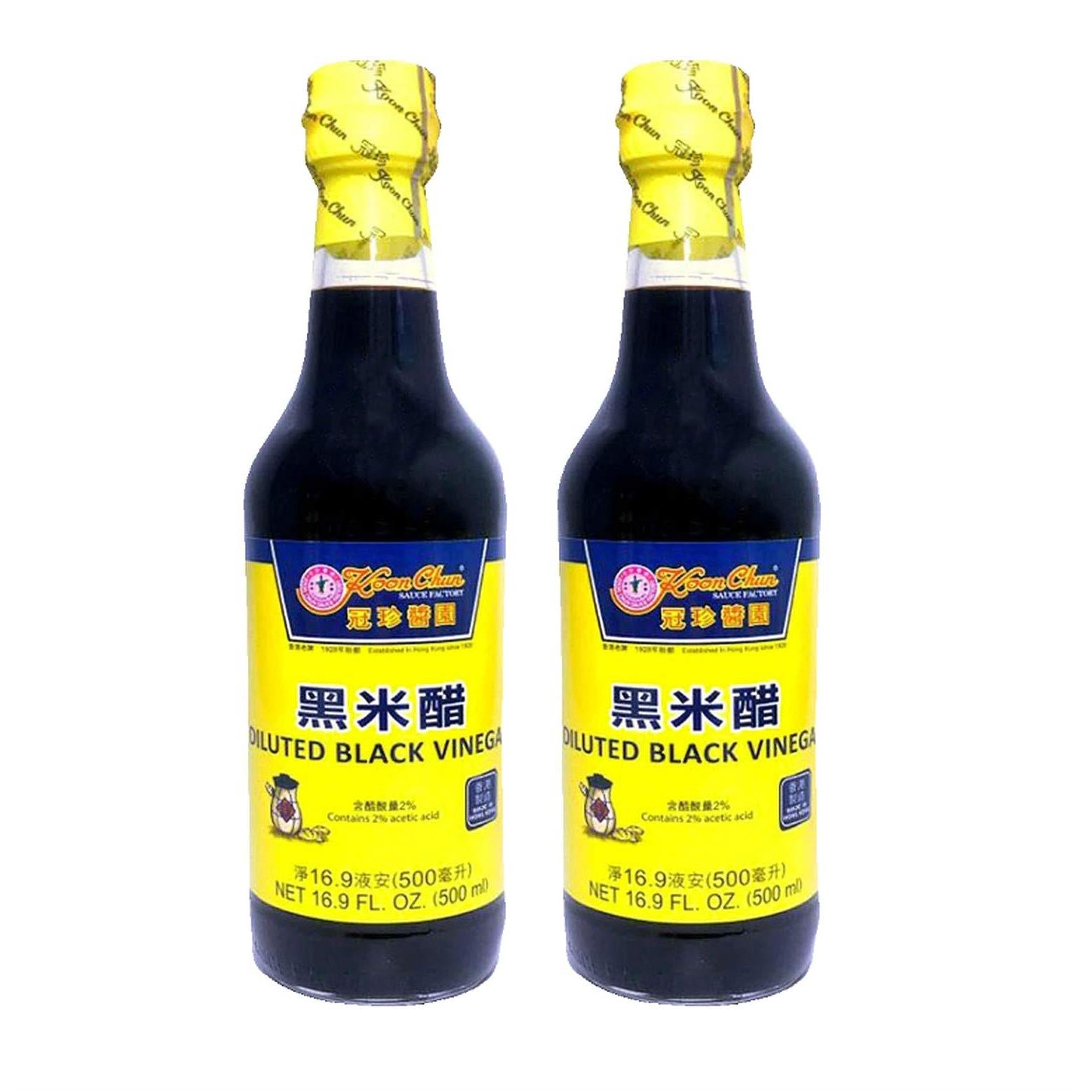 Koon Chun Diluted Black Vinegar (2 Pack, Total of 1000mL)