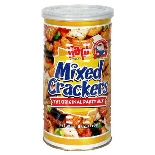 Hapi Mixed Snack Crackers, 6-Ounce Can (Pack of 6)
