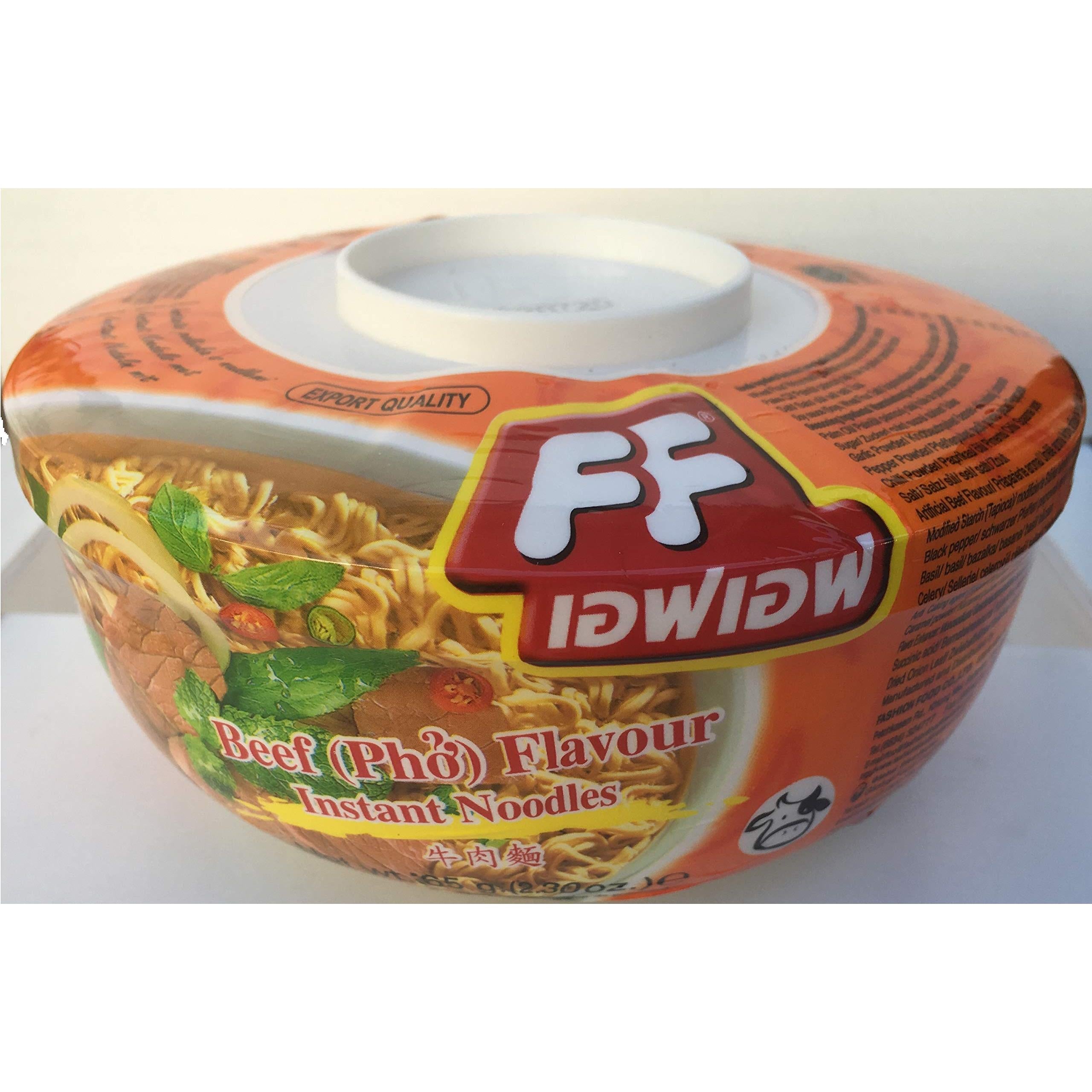 FF Instant Ramen Noodle Bowl 2.30 Ounces 6-Pack (Pho Beef Flavor)