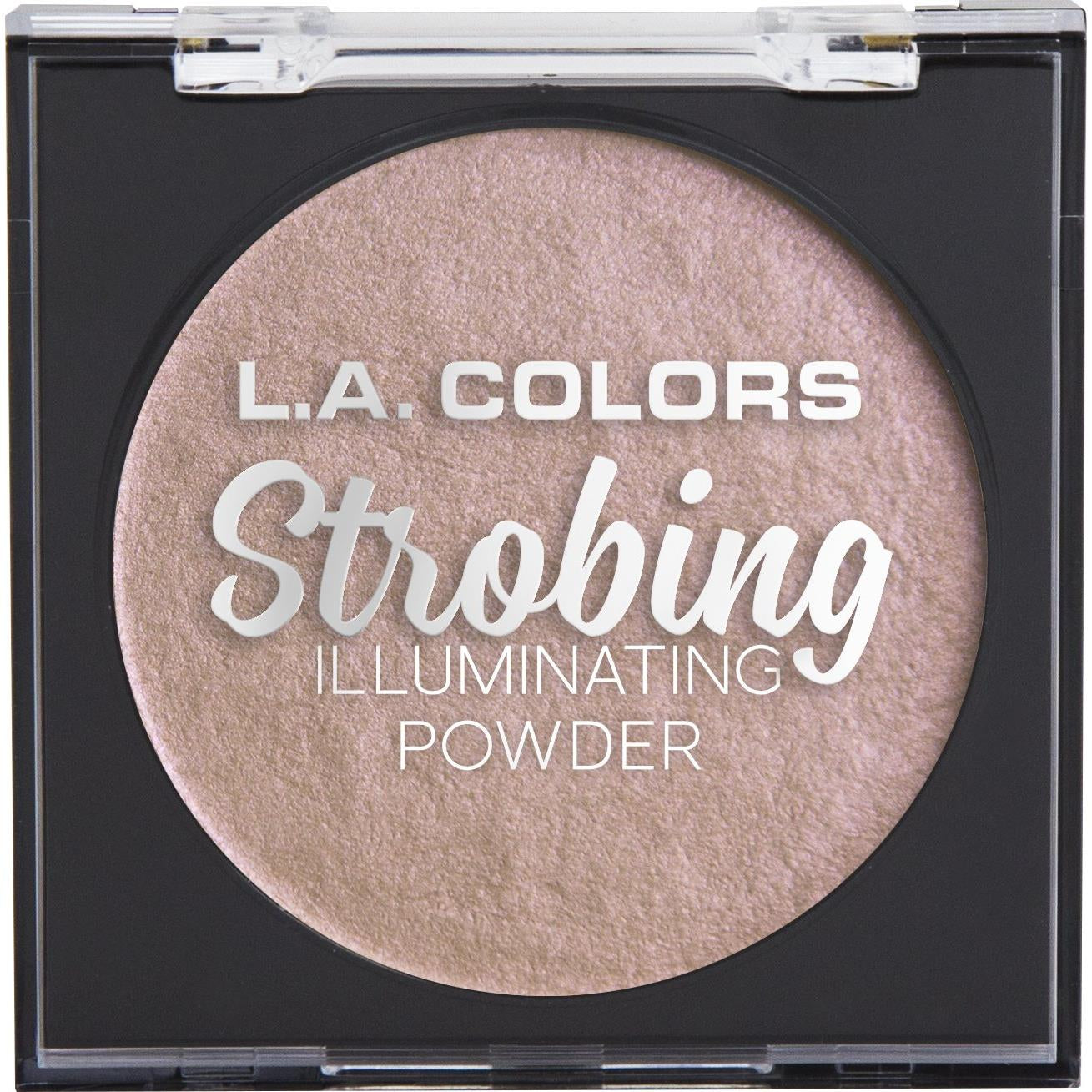 L.A. COLORS Strobing Illuminating Powder, Flashing Pink, 1 Ounce