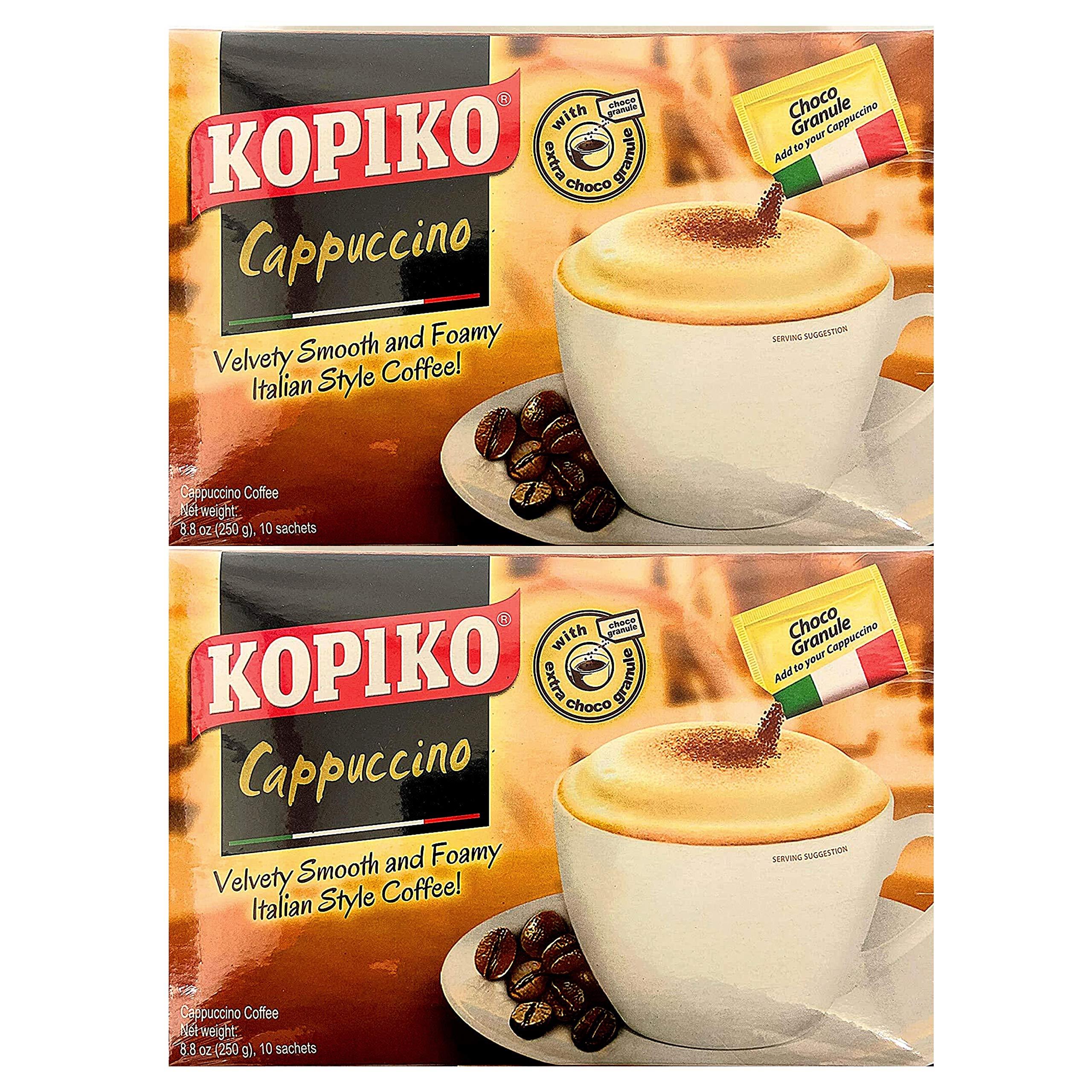Kopiko Cappuccino Instant Coffee with Choco Granule (2 pack)