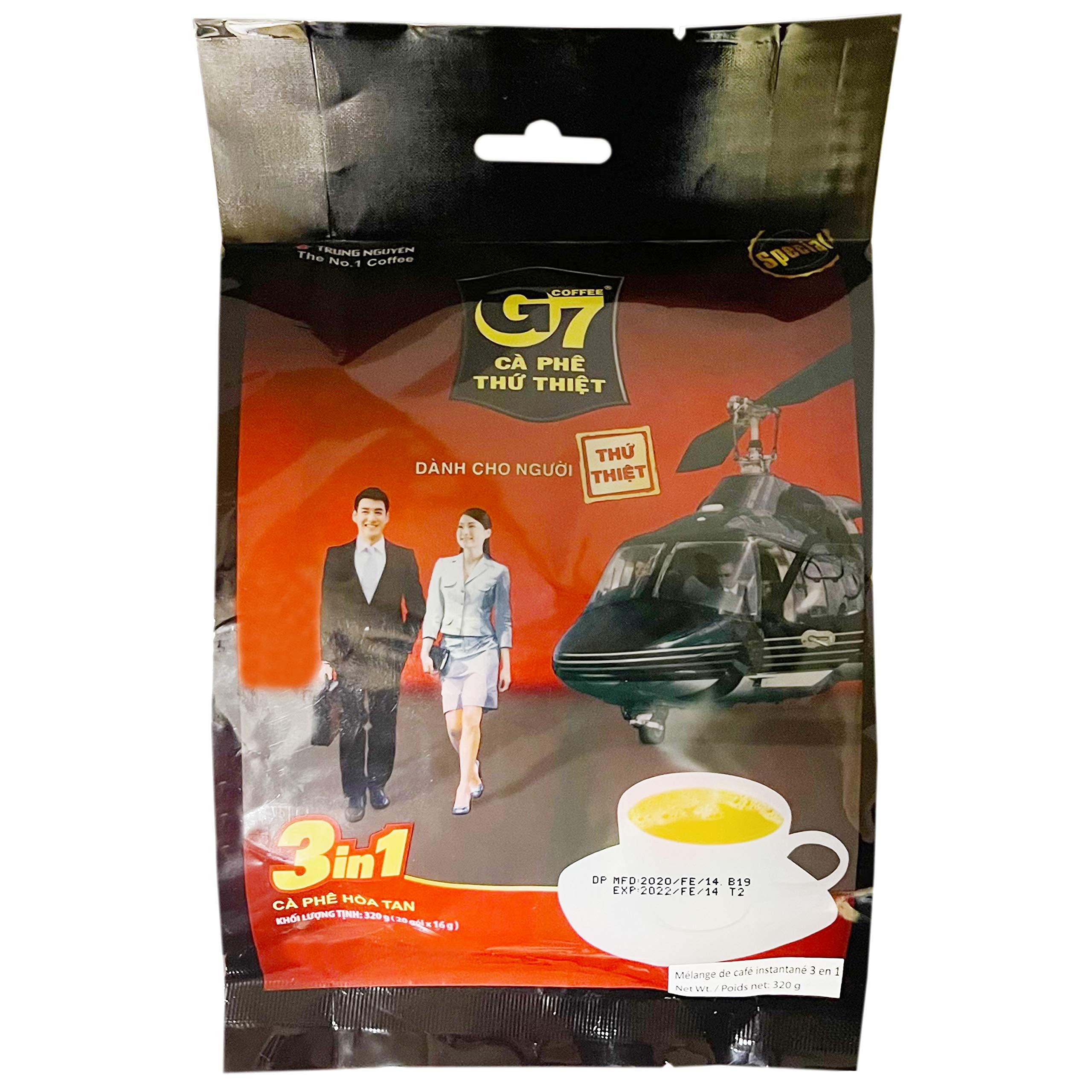 Trung Nguyen G7 3in1 instant Vietnamese Coffee Mix - 20 Sachets