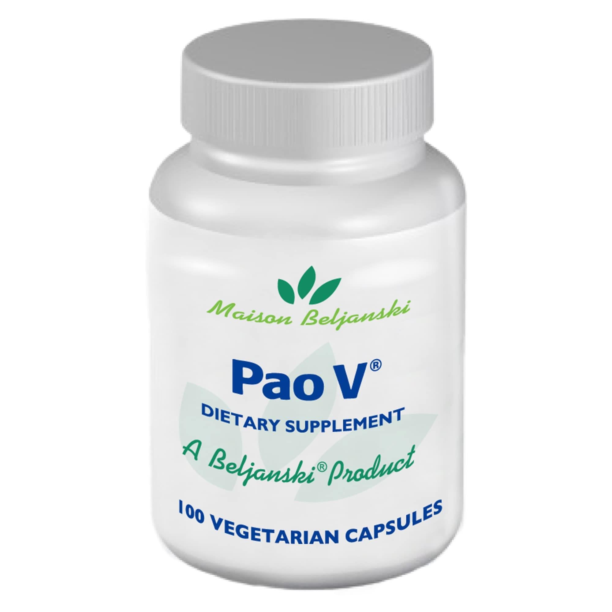 Beljanski® - Pao V® Dietary Supplement - Pao Pereira Extract - 100 Capsules