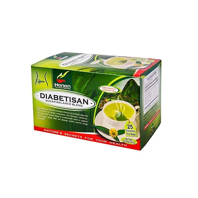 Hanan Peruvian Secrets Deabetisan Herbal Tea | 100% Natural S ugar Balance Blend | 25 Tea Bags | Traditionally used for Supporting Glucose Levels