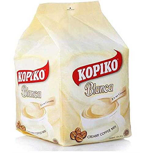 Kopiko Instant 3 in 1 Brown Coffee Mix with Creamer and Sugar 30 Count Per Bag (Kopiko Blanca 3 in 1 Creamy Coffee Mix)