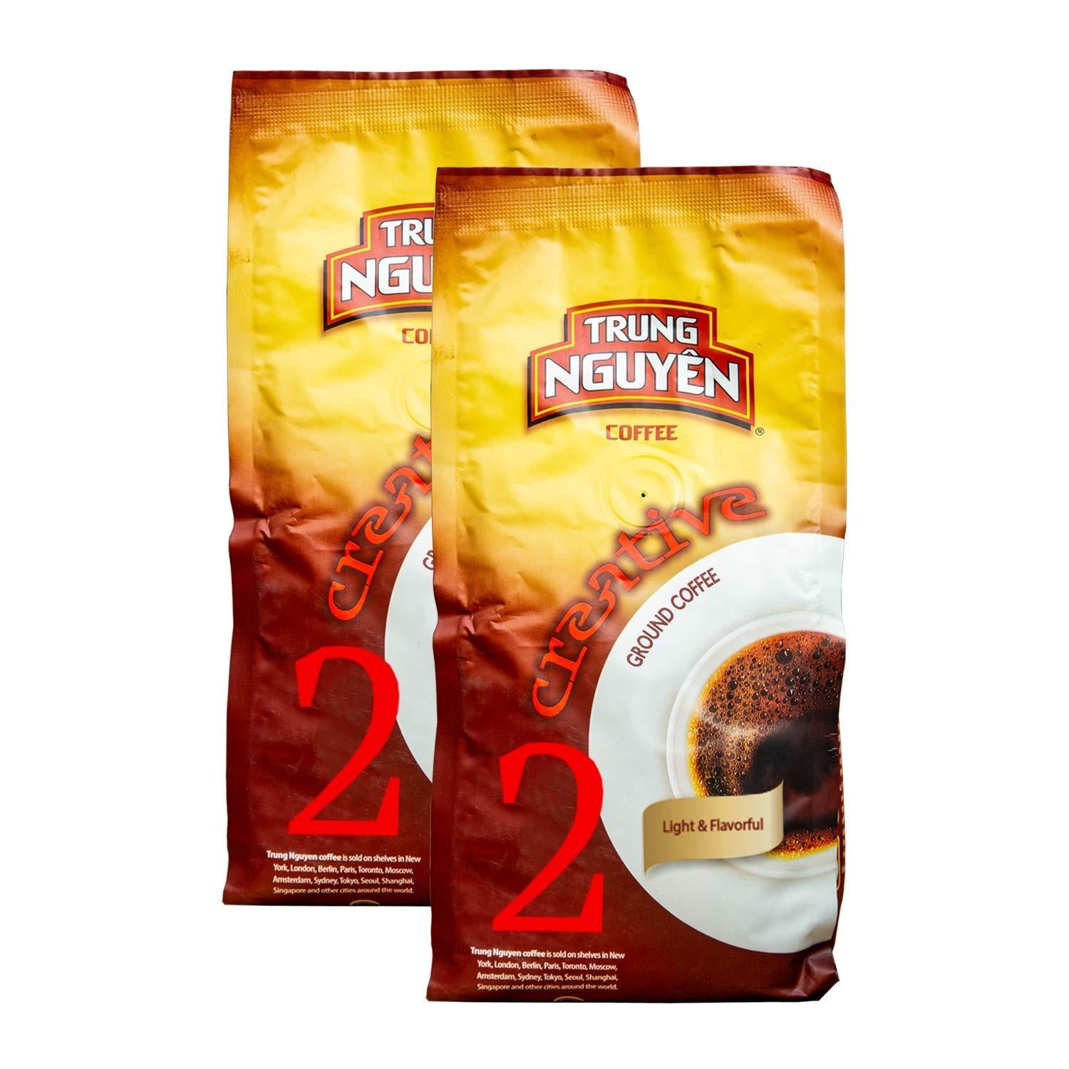 Trung Nguyen Vietnamese Coffee - 2 Pack - Creative 1 Culi Robusta, Brewed in Phin Filter