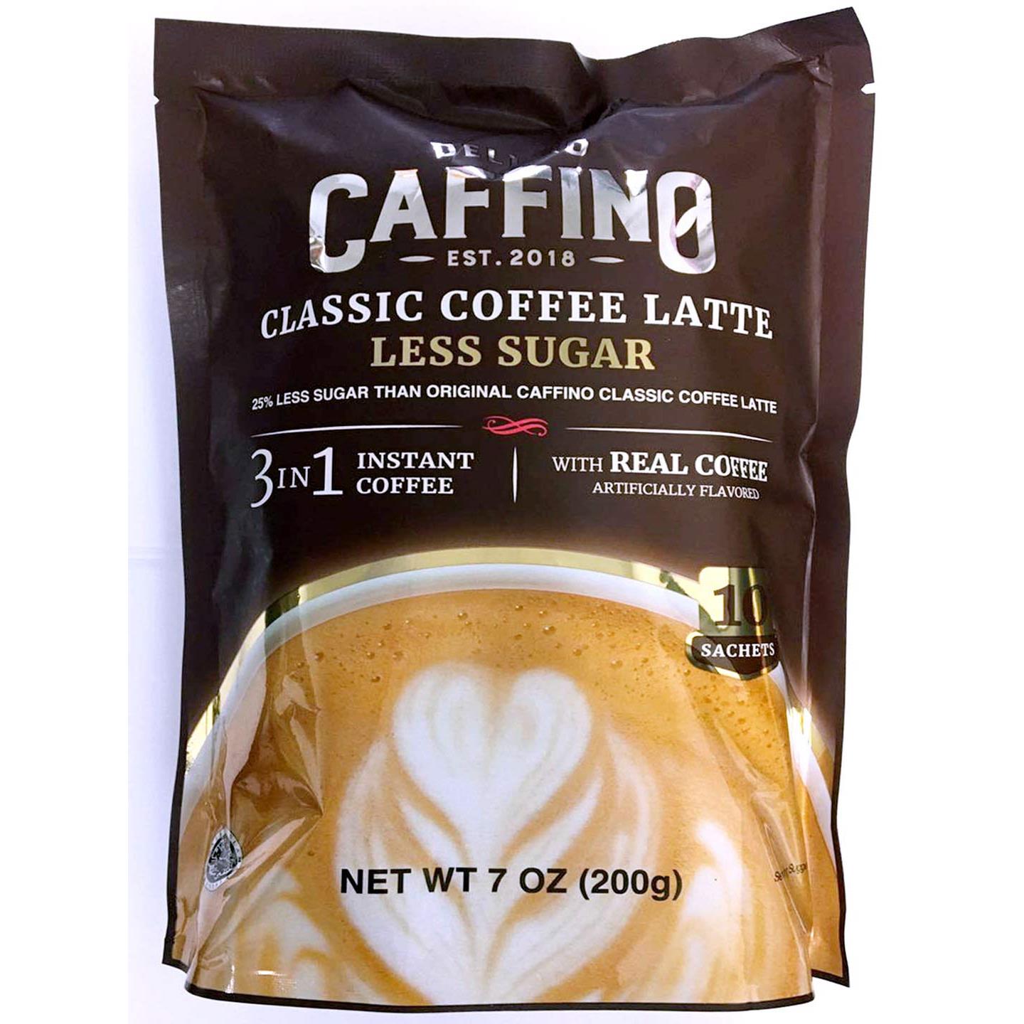 3 in 1 instant Coffee Latte with Less Sugar 7 oz (Classic, 3 Packs)