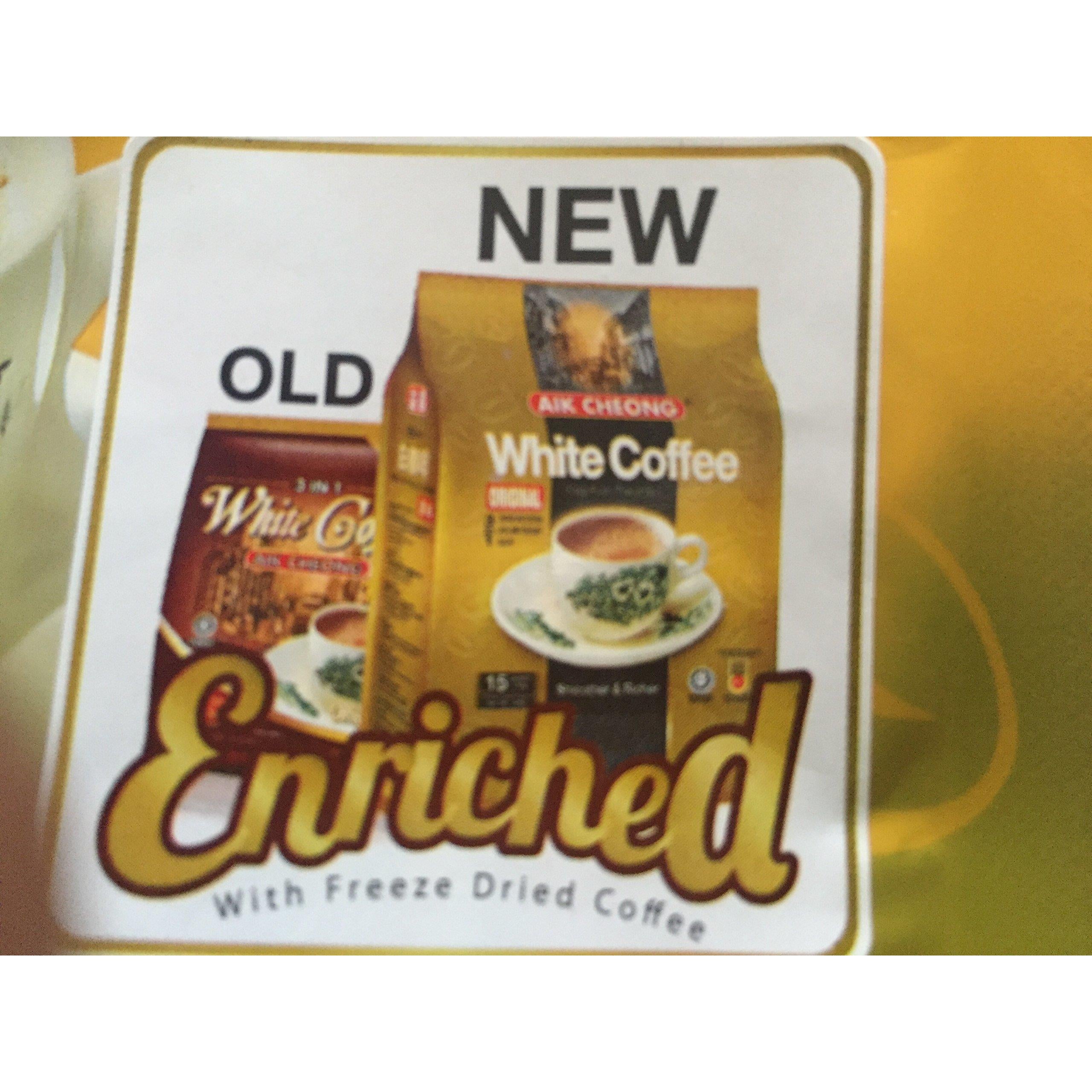 Aik Cheong Instant 3 in 1 White Coffee Tarik Original 600g. (40g.x15 Sachets)