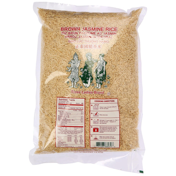 First Lady Rice Three Ladies Brown Jasmine Rice 5 lbs – eSaving Shop