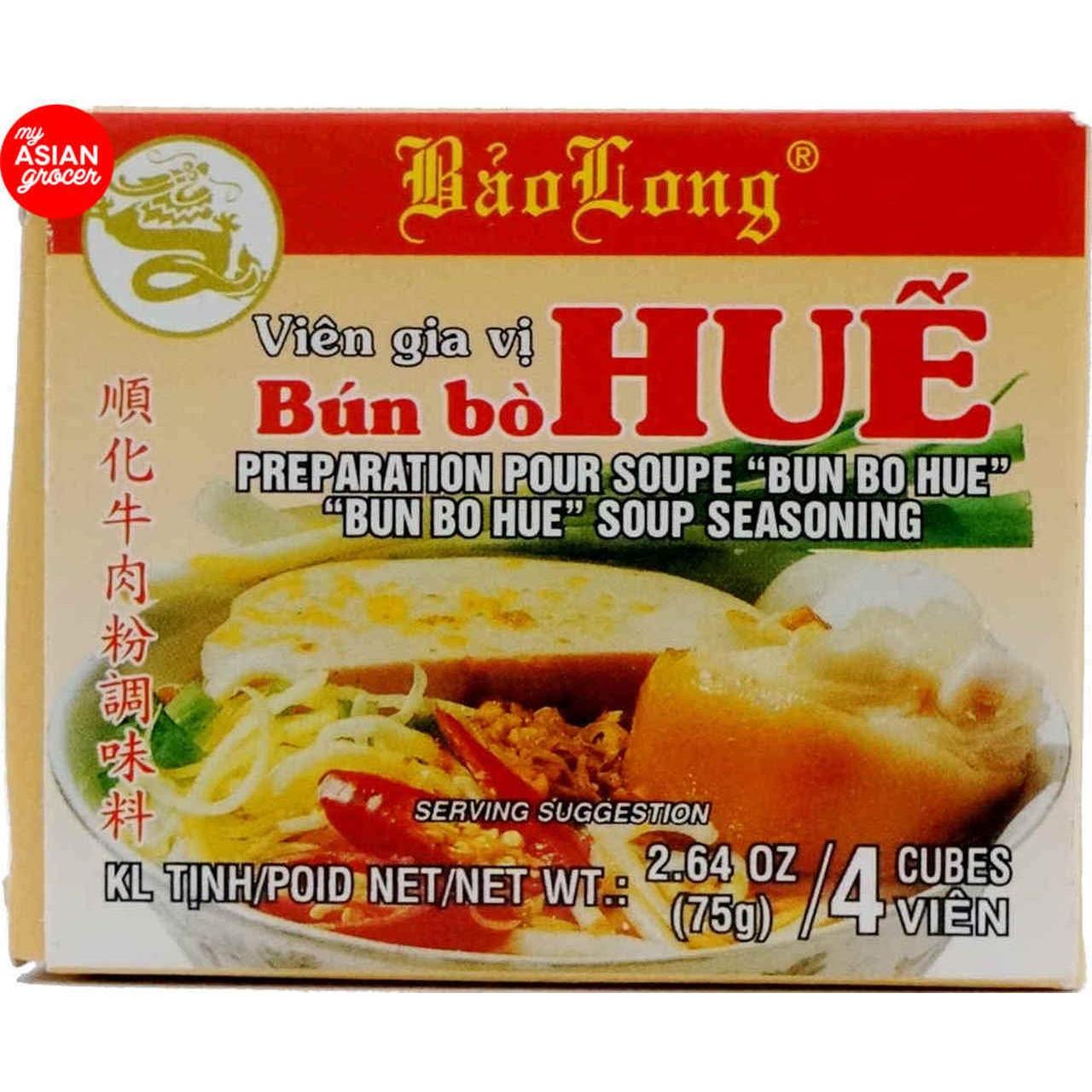 4 Packs Bao Long Bun Bo Hue Soup Seasoning 16 Cubes
