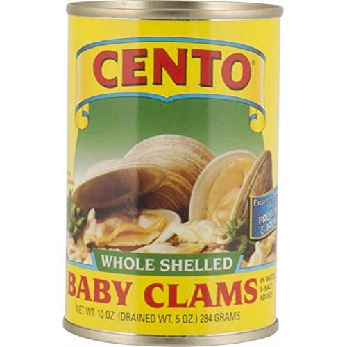 Cento Whole Shelled Baby Clams, (4)- 10 oz. Cans
