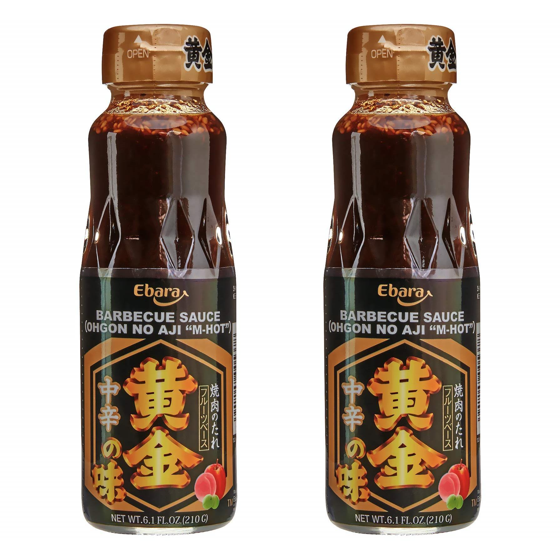 [Pack of 2, Medium Hot] [Produt of Japan] Ebara Ogon No Aji Fruit Base Yakiniku BBQ Sauce - 6.1 Fl Oz