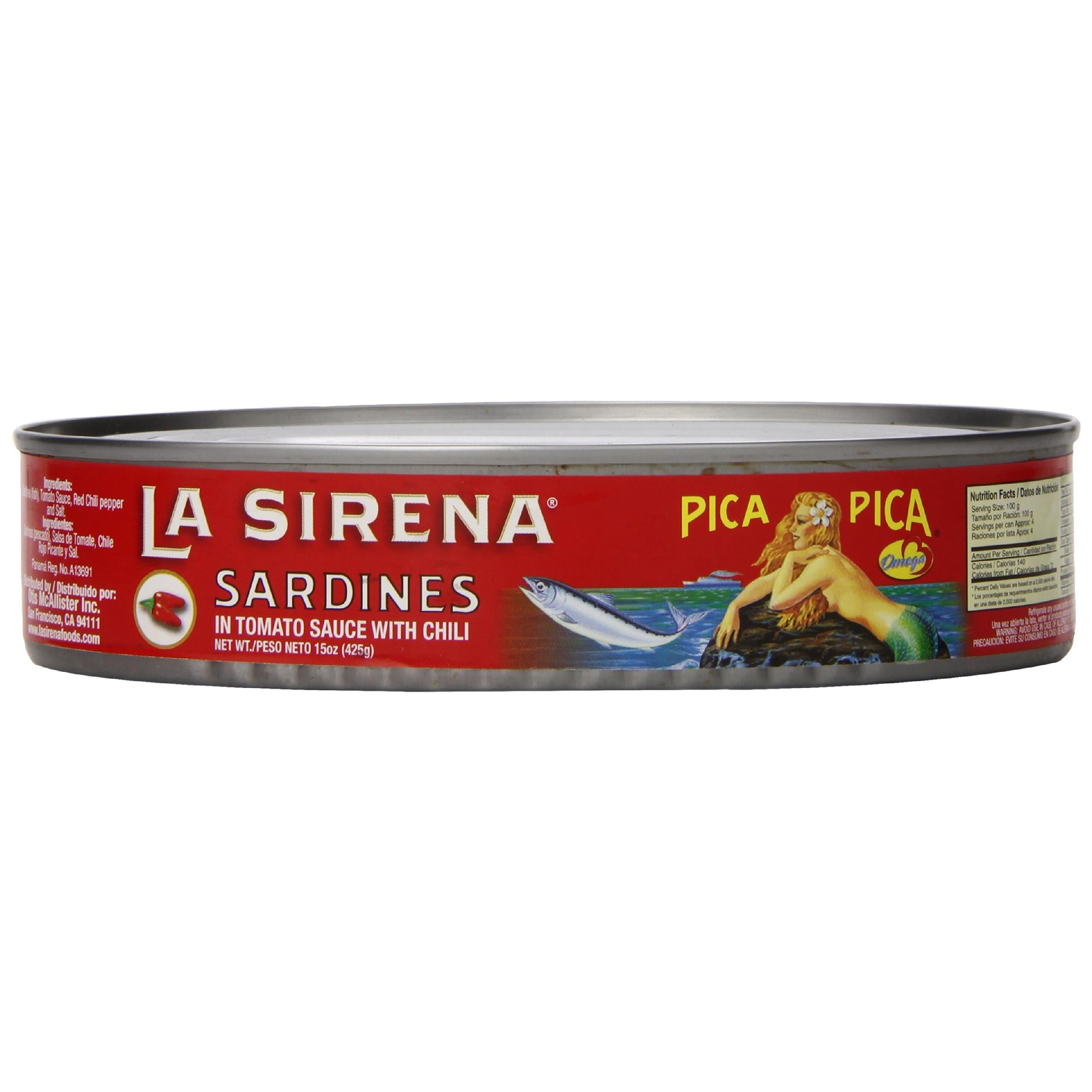 La Sirena Sardines Pica Pica in Oval Can, 15 oz