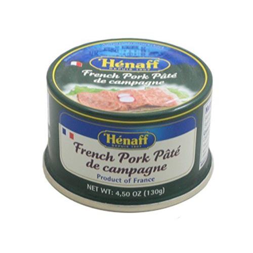Henaff French Pork Pate de campagne, Country Pate - 130 grams (8 PACK)