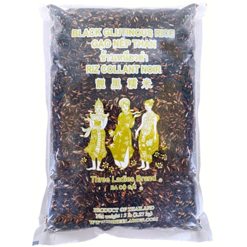 Three Ladies Rice (Black Glutinous Rice, 5 lbs)