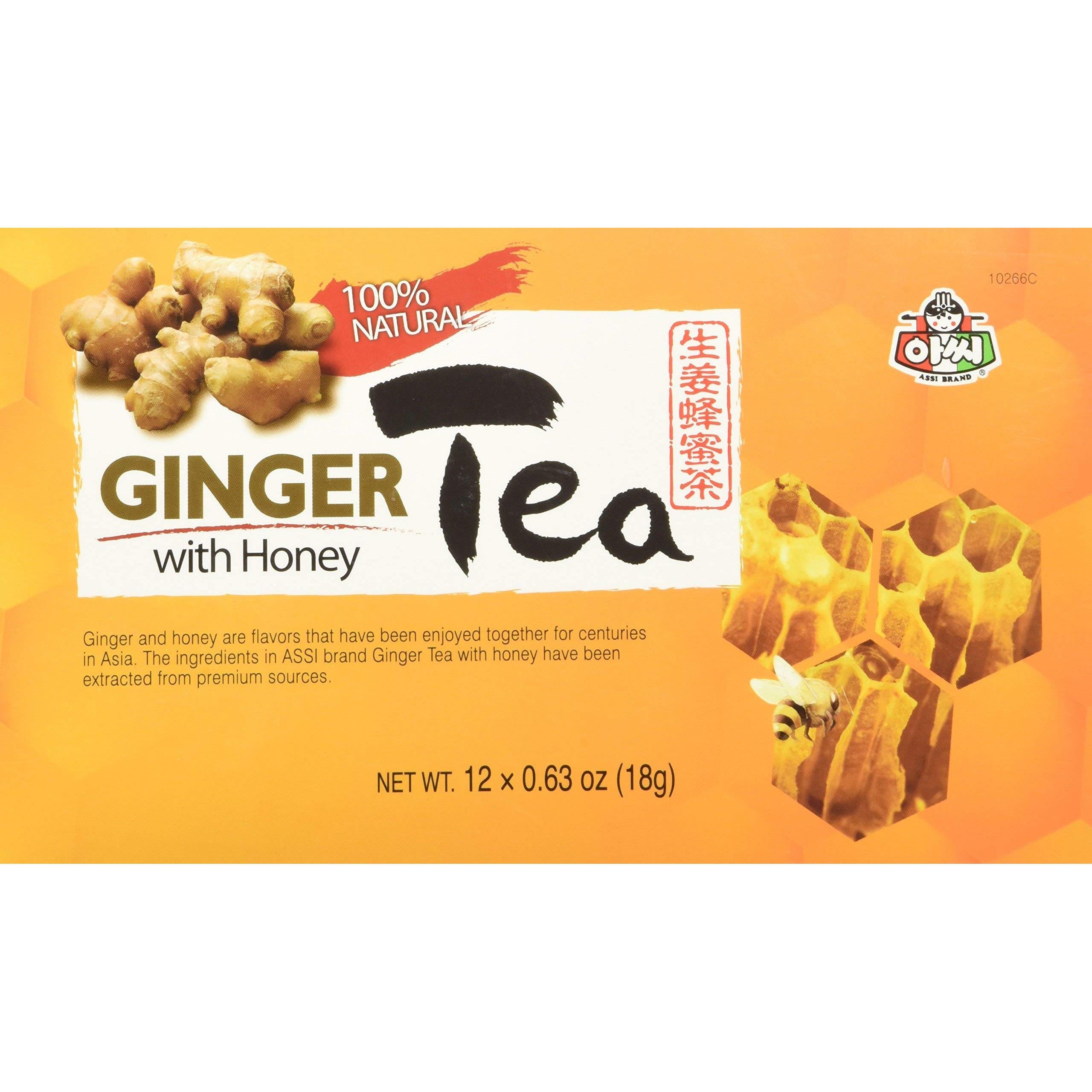 Instant Ginger Tea with Honey - 12 Bags X 0.63oz - SET OF 2