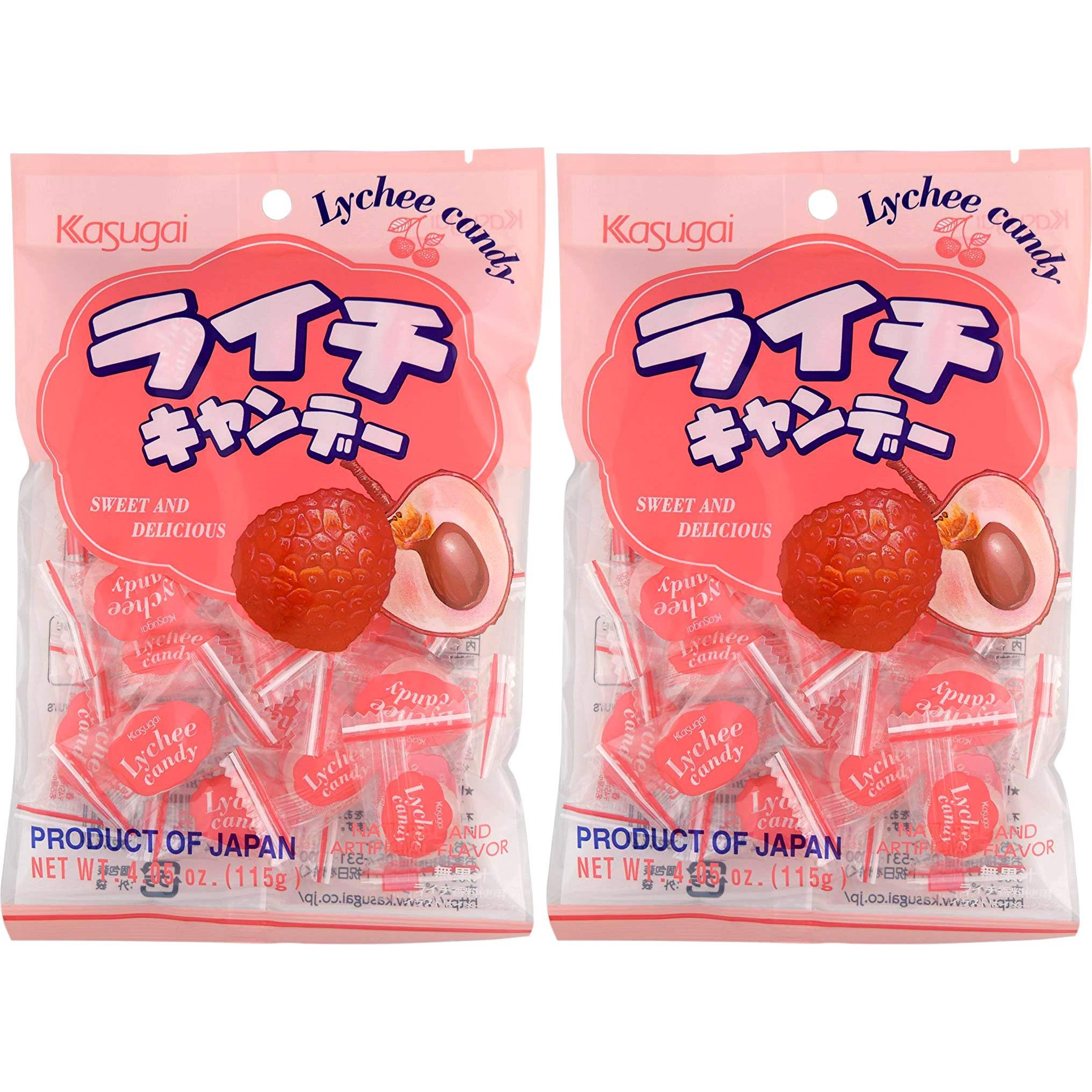 Kasugai Lychee Candy 4.05oz (2 Pack)