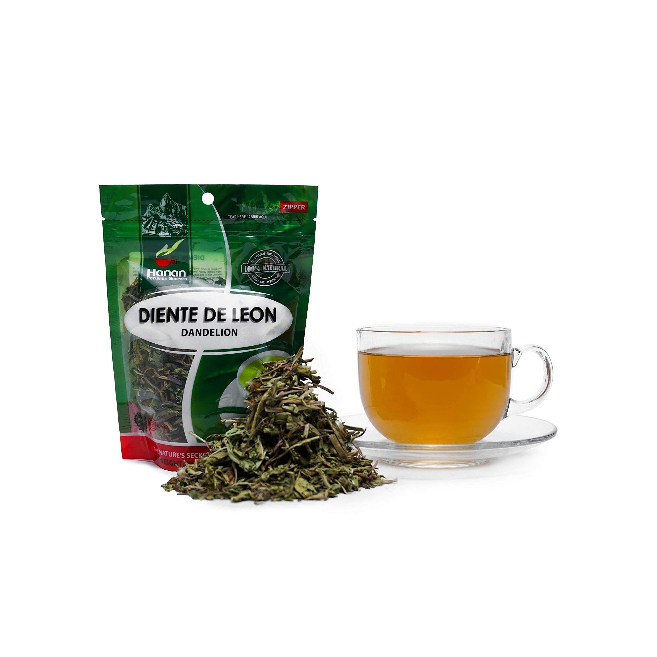 Hanan Peruvian Secrets Diente De Leon Herbal Tea | 100% Natural Dandelion Leaves | 1.06oz / 30g | Naturally Supports Healthy Digestion | Soothes Occasional Stomach Discomfort