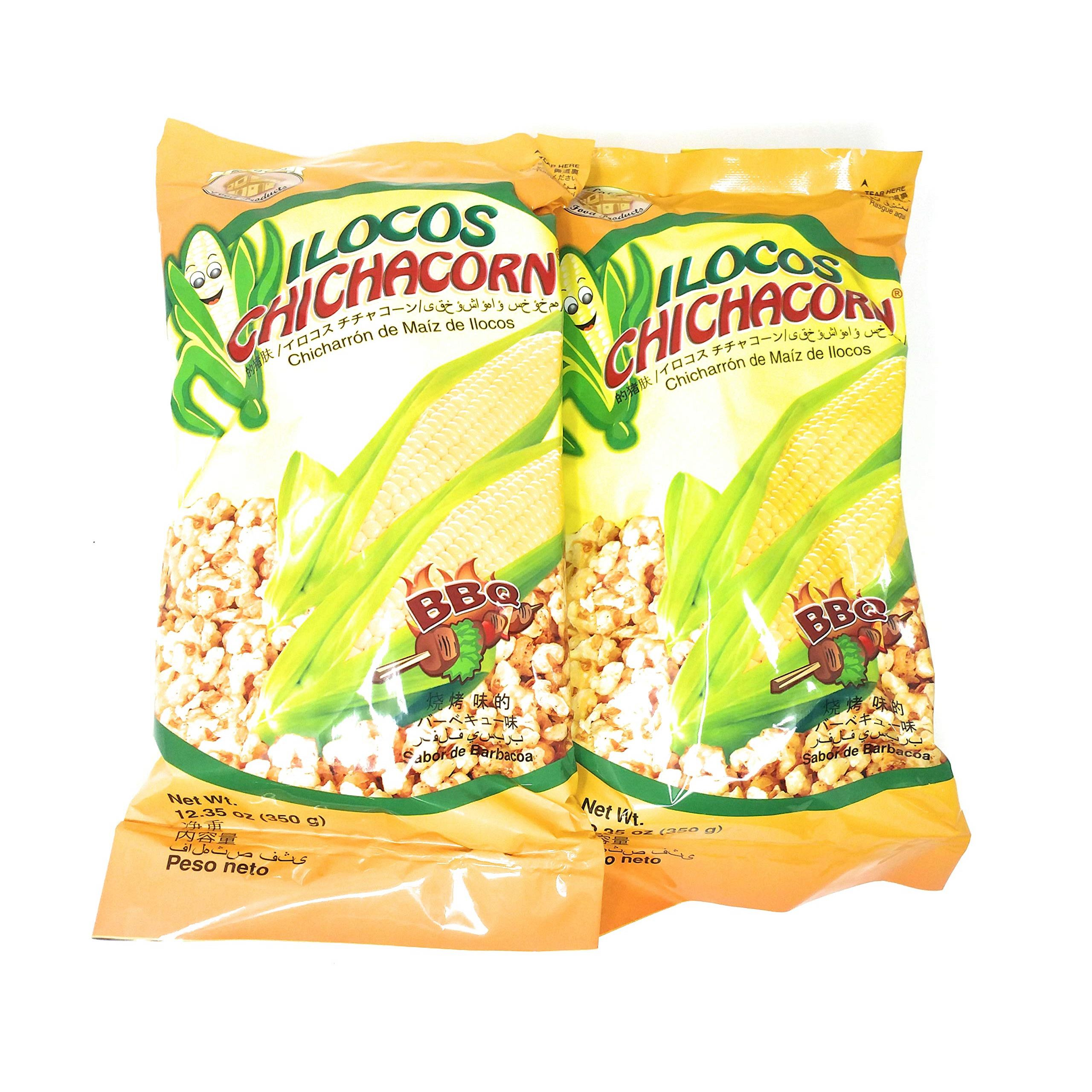 Ilocos Chichacorn Cornick Corn Nuts - BBQ Flavor, 12.35 oz (350g), 2 Pack
