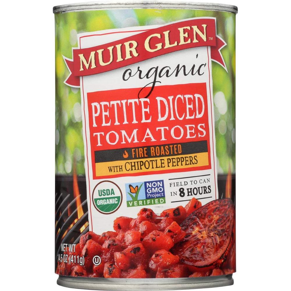 Muir Glen Organic Fire Roasted Petite Diced Tomatoes with Chipotle Peppers, 14.5 oz