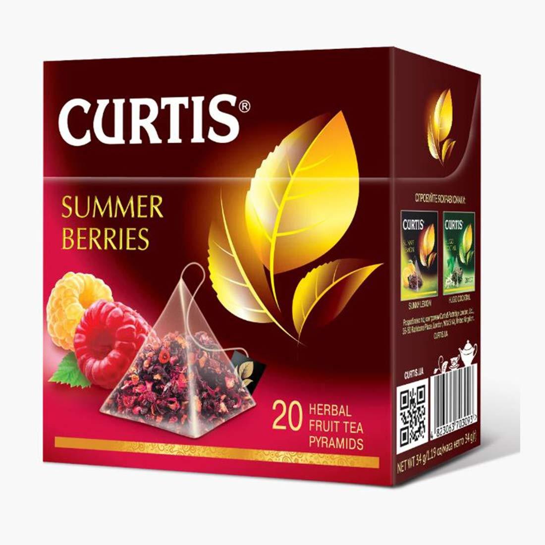 {Imported} Curtis Herbal Fruit Tea (Summer Berries, 20 tea pyramids)