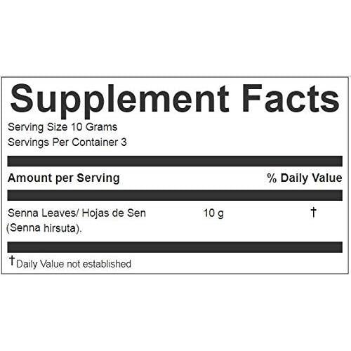 Hanan Peruvian Secrets Hojas de Sen Herbal Tea | 100% Natural Senna Leaves | 1.06oz / 30g | Naturally Aids in Gently Relieving Occasional Constipation and Bloating