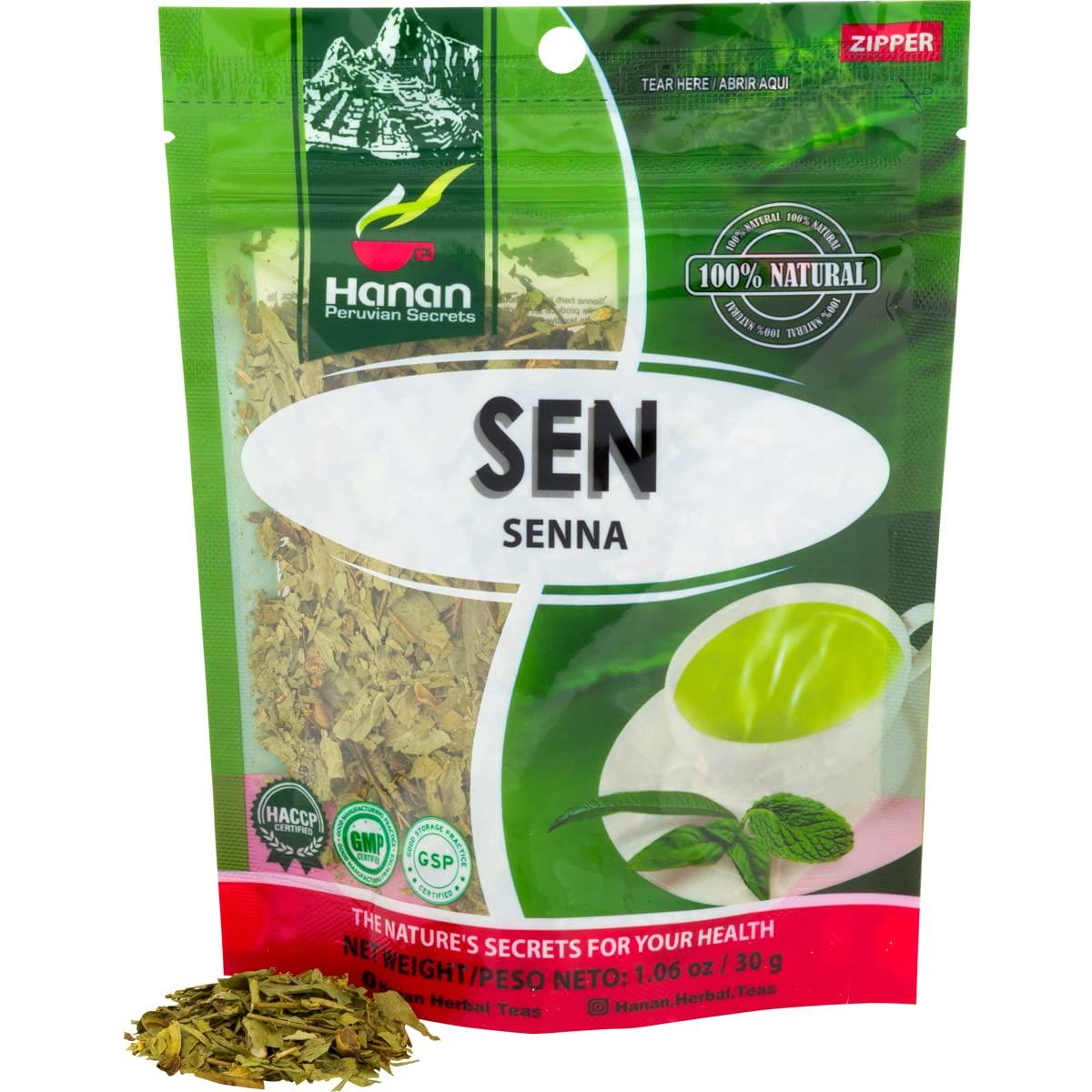 Senna Loose Leaf Herbal Tea 1.1oz – 30g Dried Herb Wooly Sen Plant Leaves from Peru
