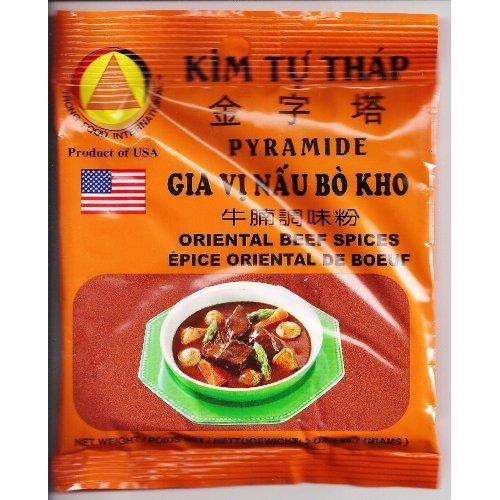 Oriental Beef Spices (Gia Vi Nau Bo Kho), 2 oz. (56.7g) Bag, 2-Pack