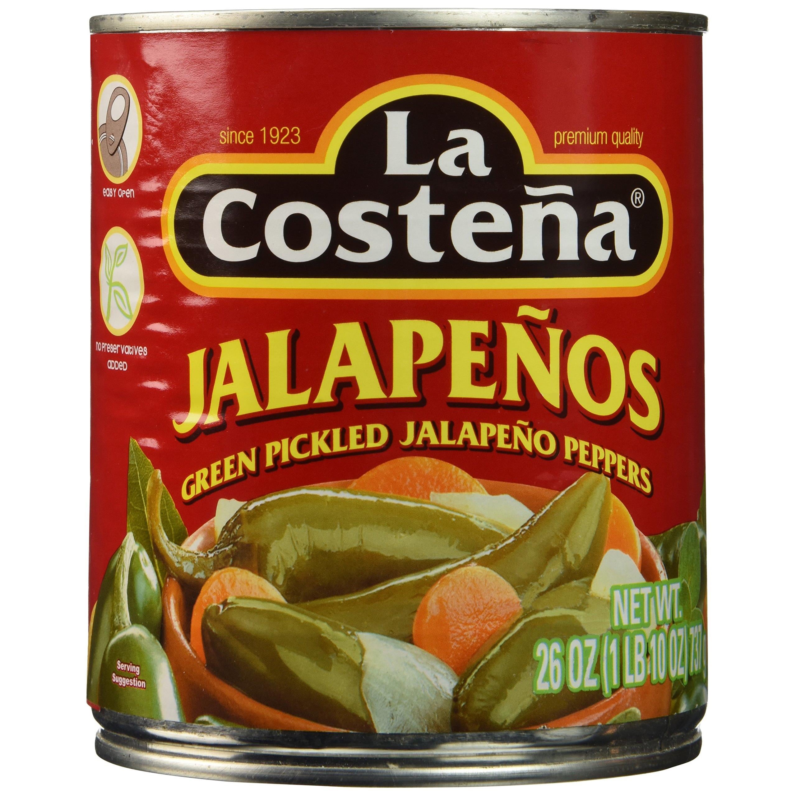 LA COSTENA Whole Jalapeno Pepper, 26 Ounce - Pack of 3