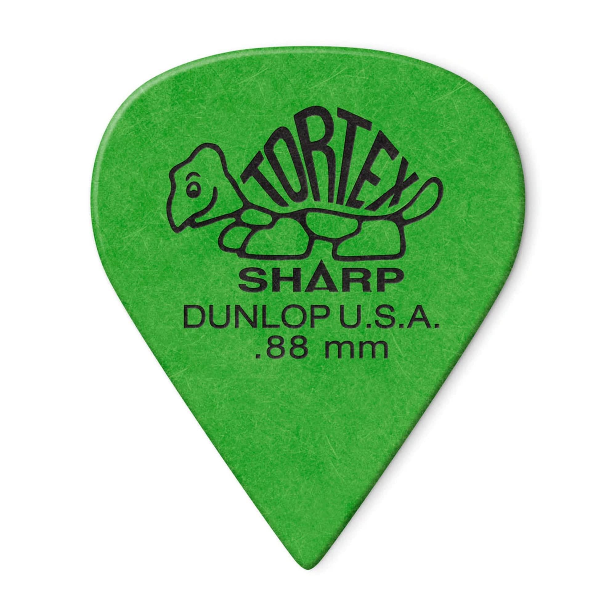 Dunlop Tortex Sharp Guitar Picks .88mm (12)