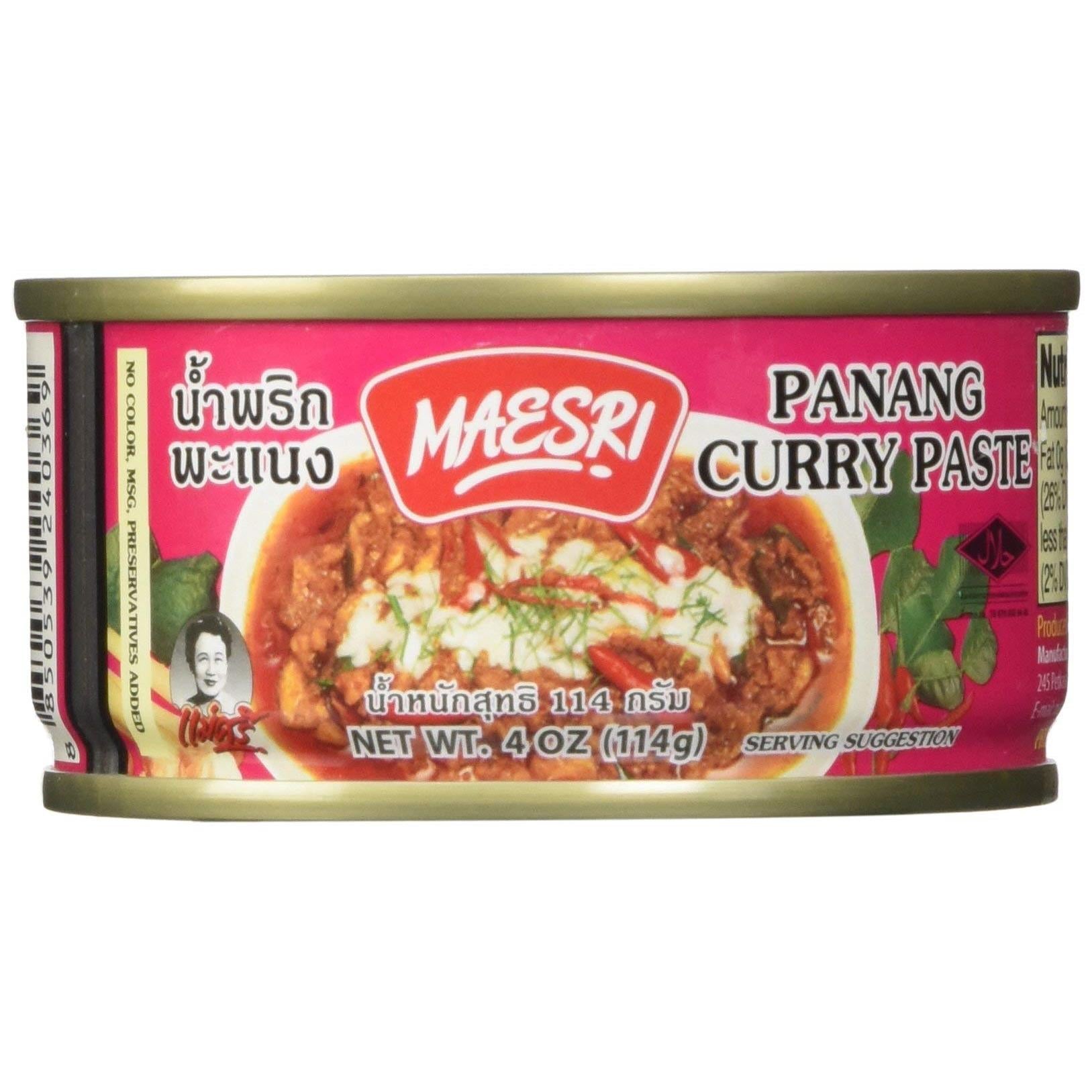 Maesri Thai panang curry - 4 oz x 2 cans, Set of 3