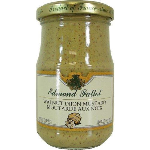Fallot Walnut Mustard - Dijon Mustard with Nuts 7 oz Jar (Pack of 2)