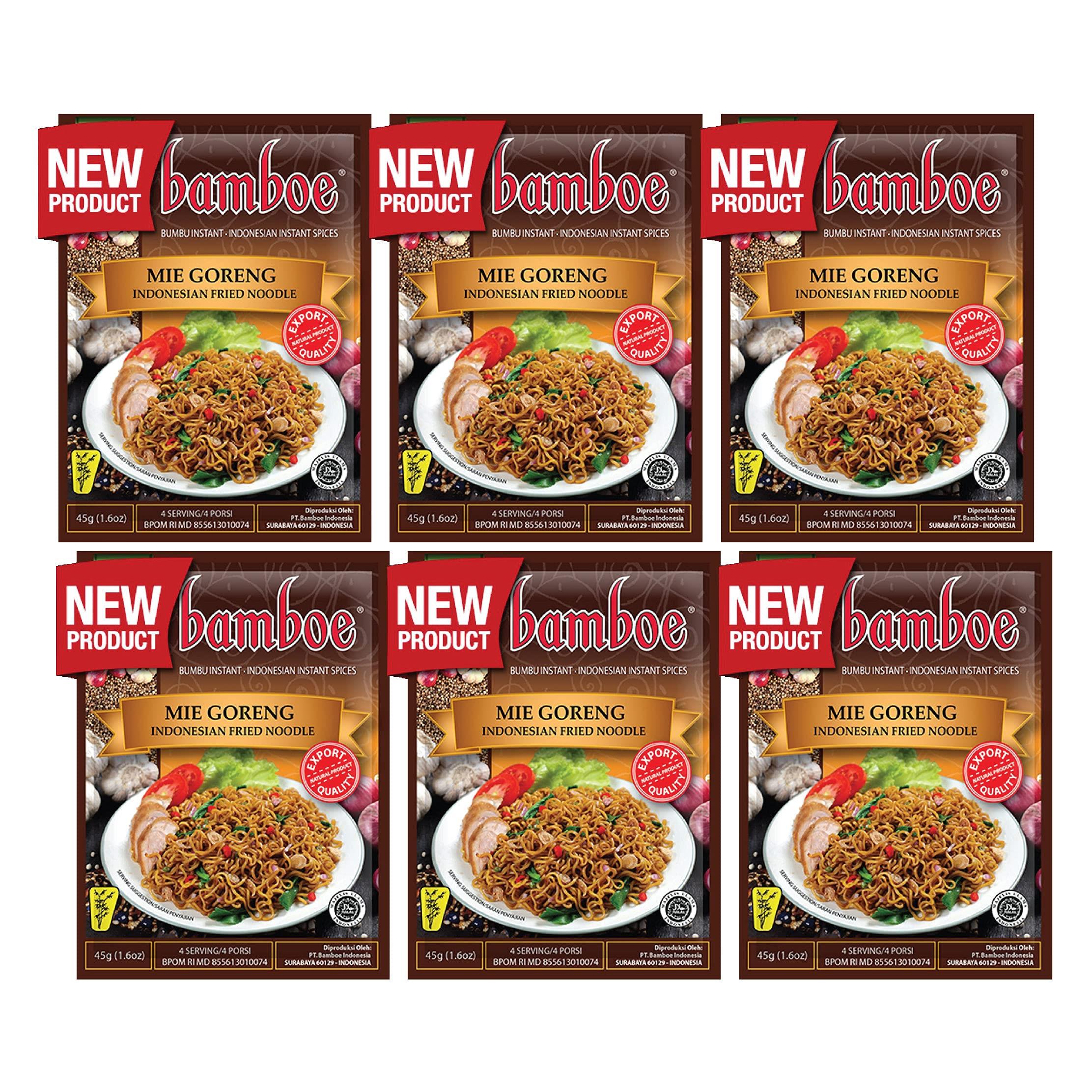 Bamboe - Mie Goreng/Indonesian Fried Noodle - 6 x 1.6 oz
