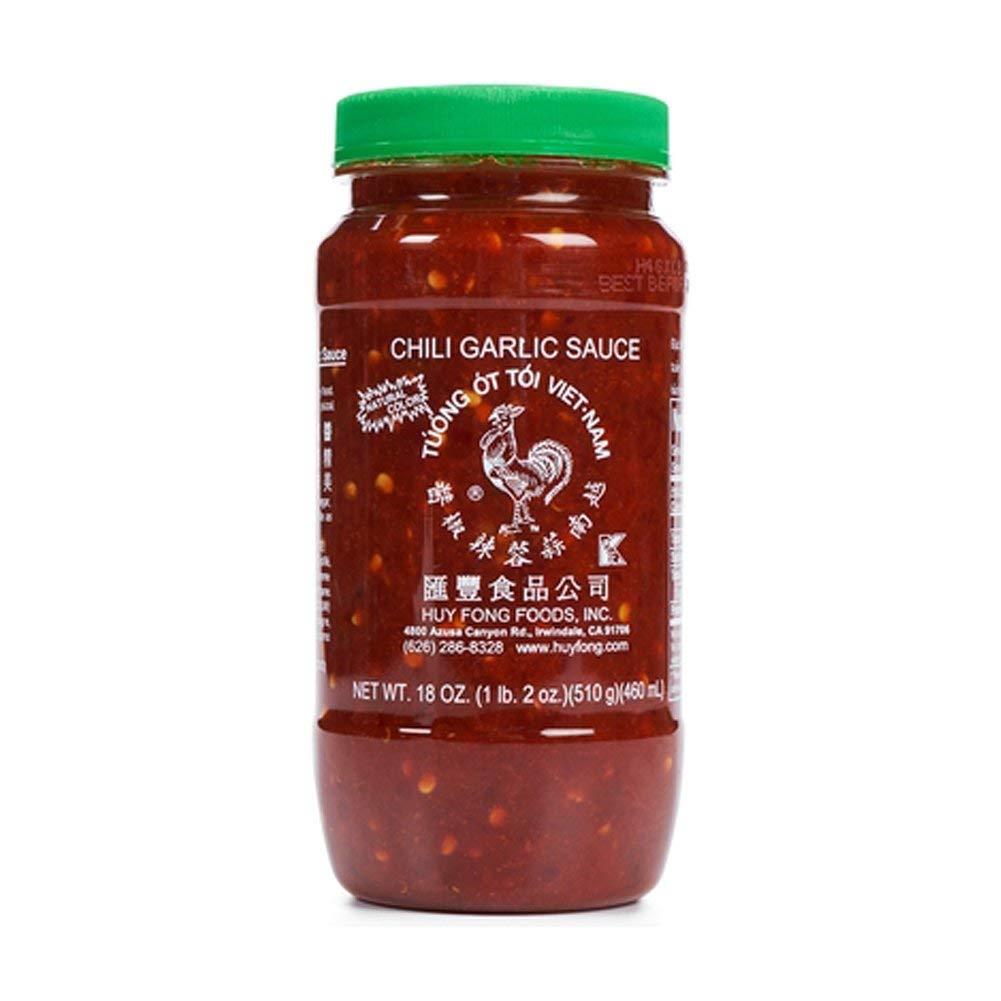 Huy Fong Chili Garlic Sauce, 18 Oz Jars