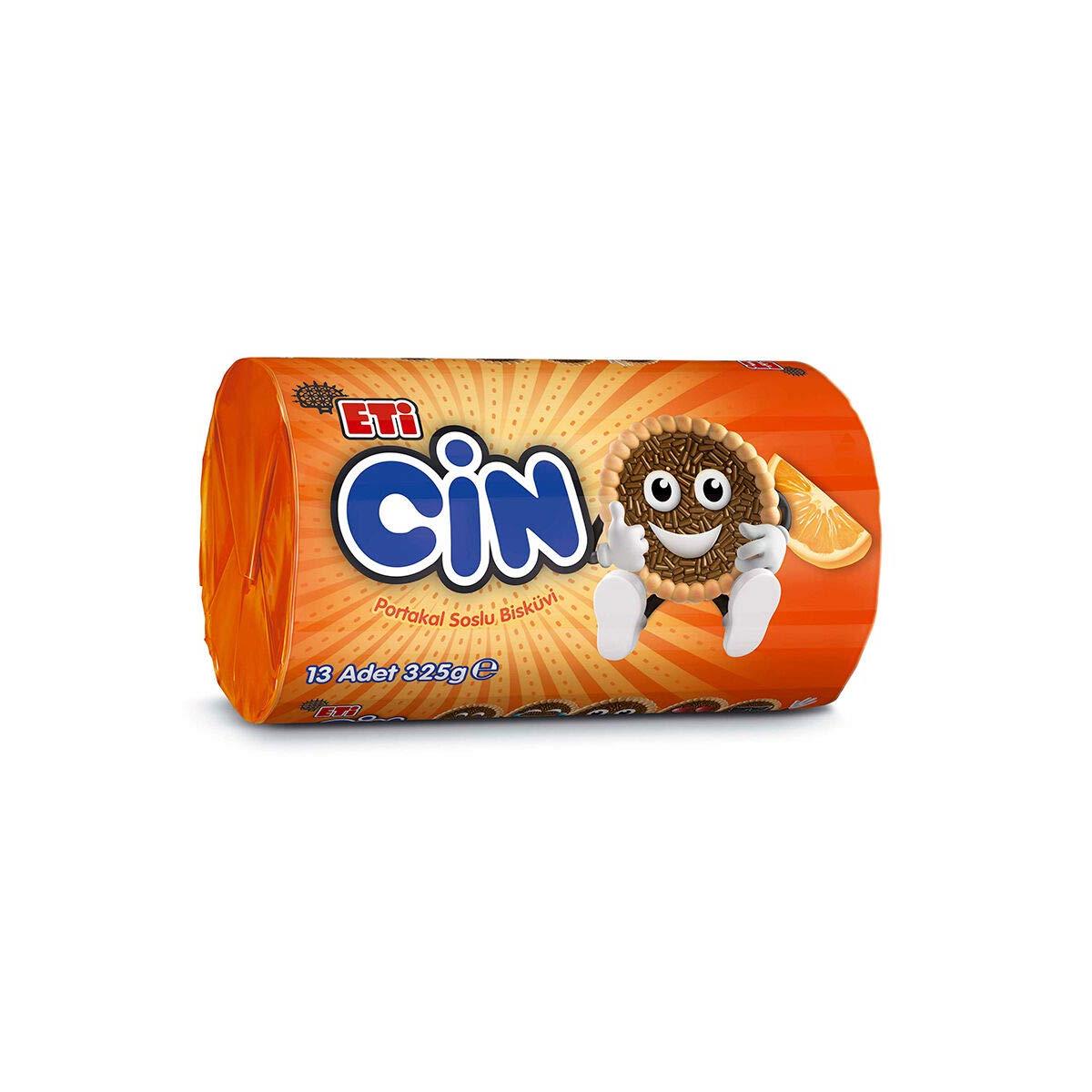 Orange Tart – 11.45 oz (325g) Eti Cin Orange Biscuit - Pack of 6