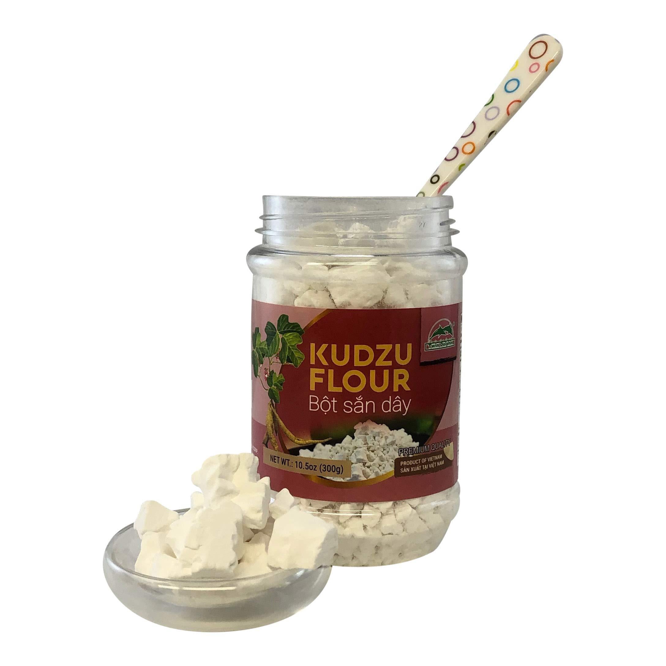 Twin Dolphin Bot San Day Kudzu Flour Chunks, 10.5 Ounce Reclosable Jars [Pack of 2]
