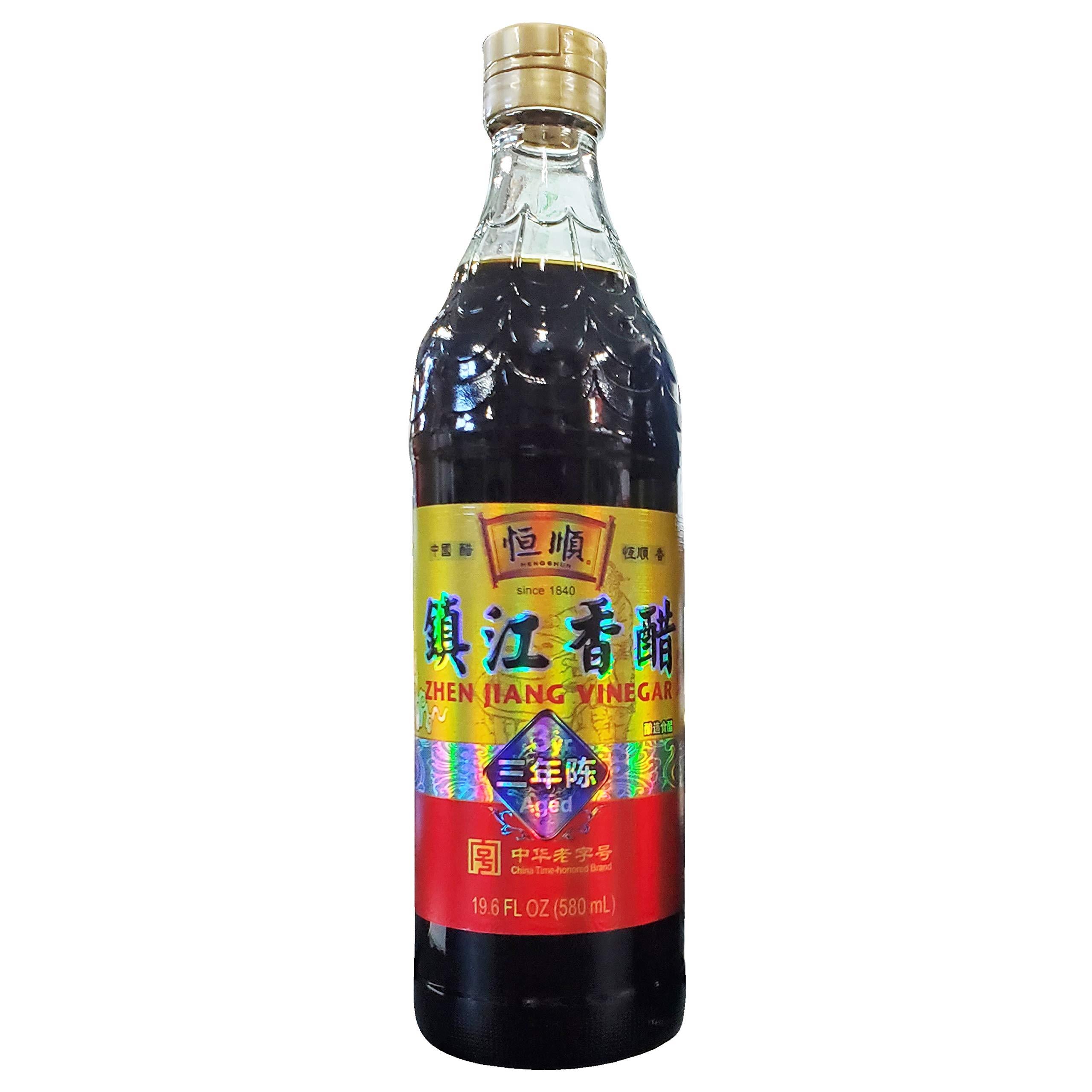 Hengshun ZhenJiang Chinkiang 3 Year Aged Black Vinegar (2 Pack, Total of 39.2fl.oz)