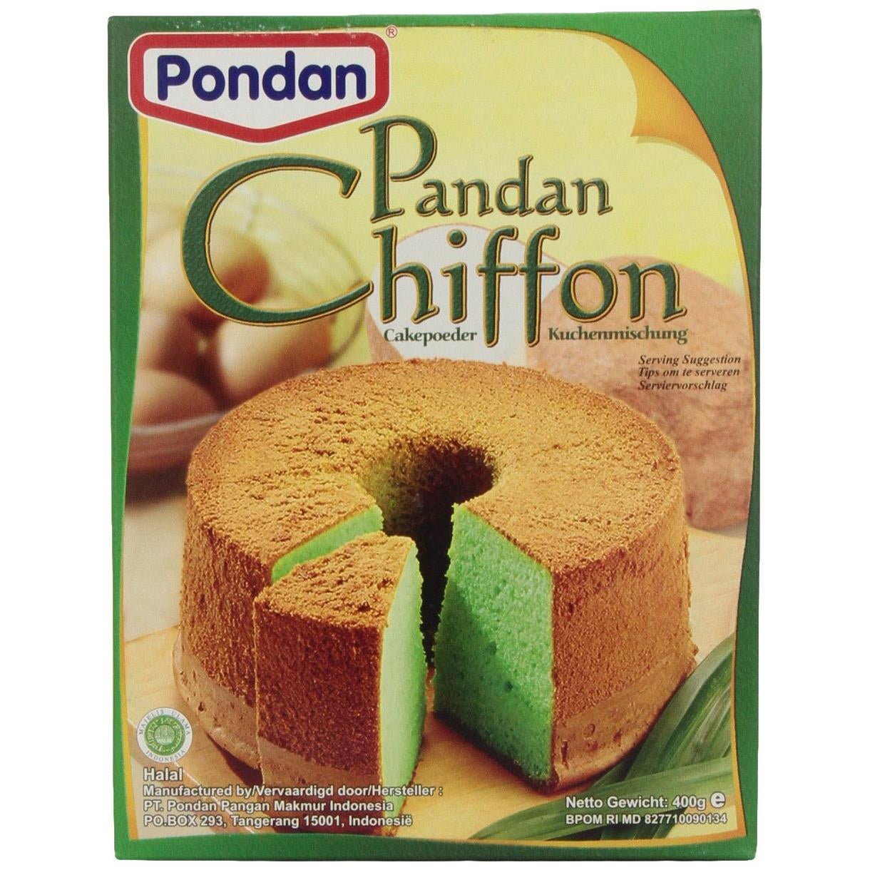 Pondan Chiffon Cake Mix, 14-Ounce