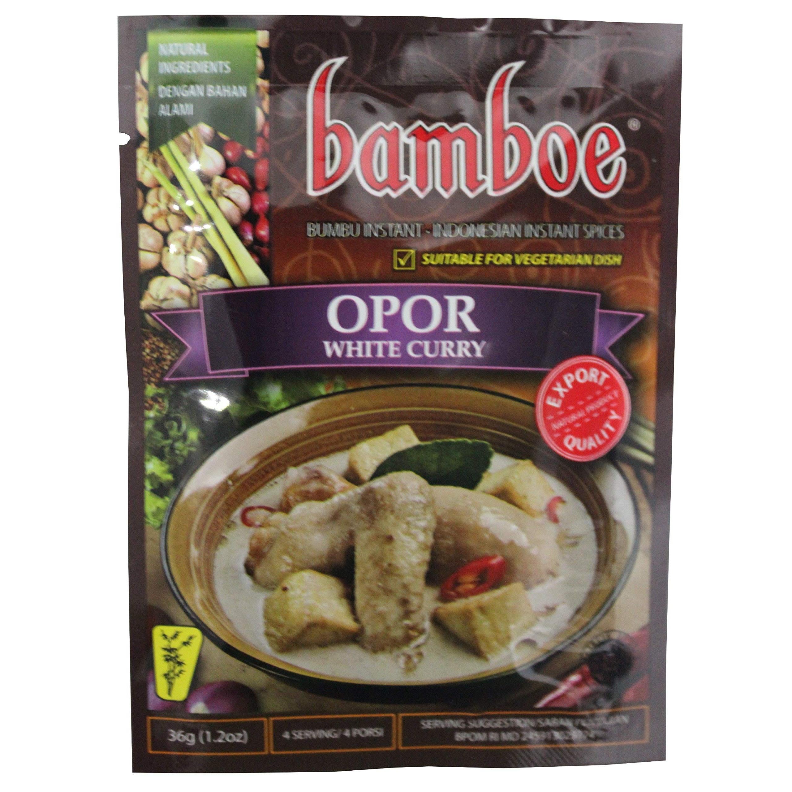 Opor White Curry By Bamboe- Indonesian Instant Spices - Pack of 5