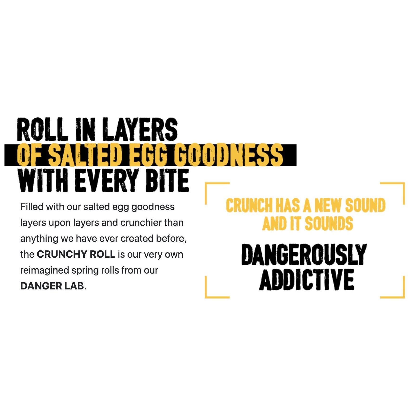 IRVINS The Salted Egg Crunchy Roll Addicted Snacks 120g [Singapore Imported]