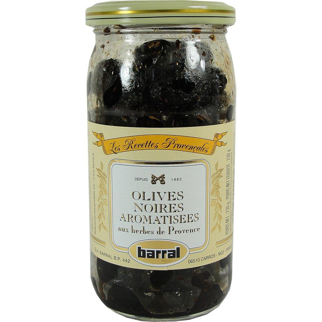 Barral Black Cured Olives with Provencal Herbs 200 g