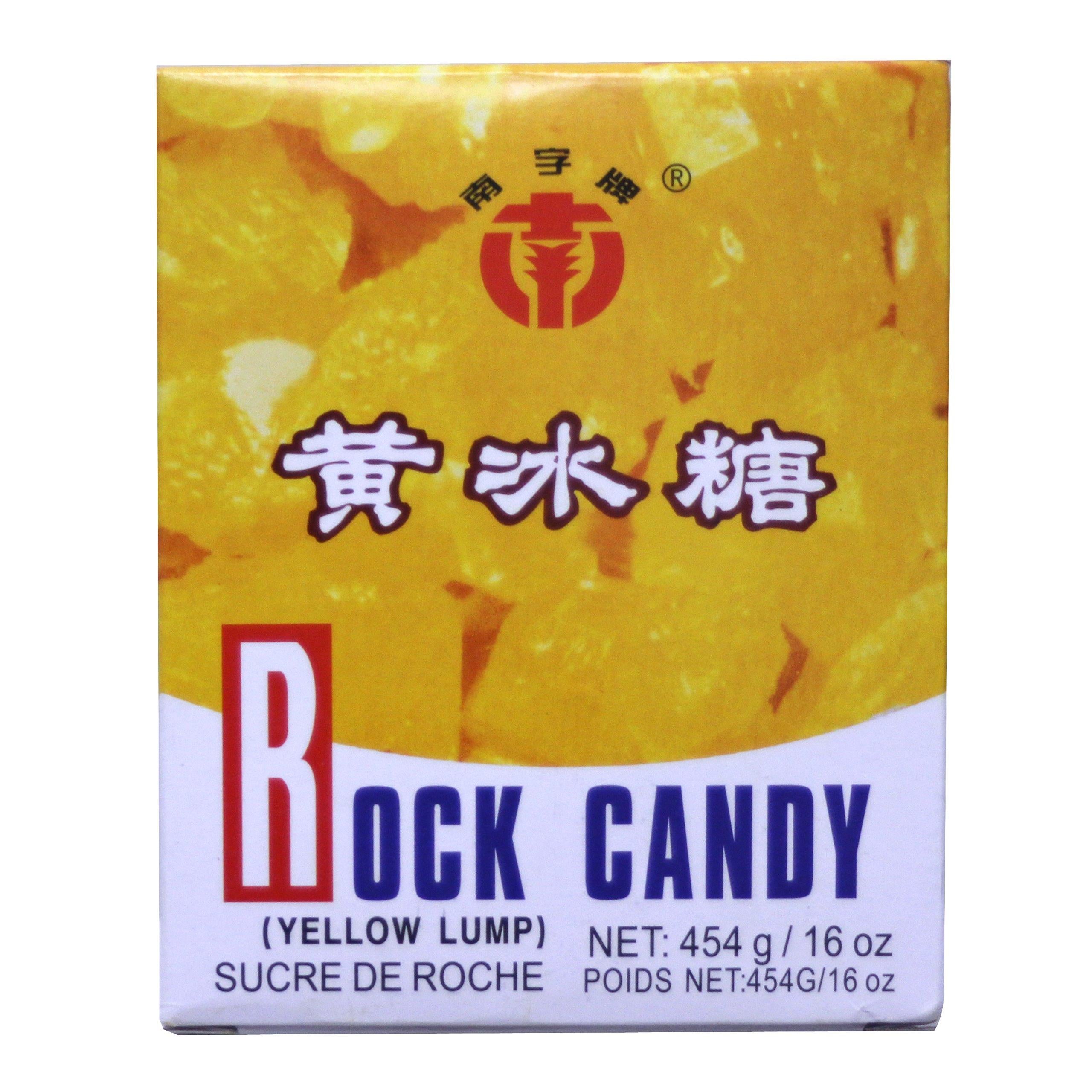 黄冰糖 Lung Po Rock crystals Candy Sugar (Yellow Lump Raw Cane Sugar) 16oz