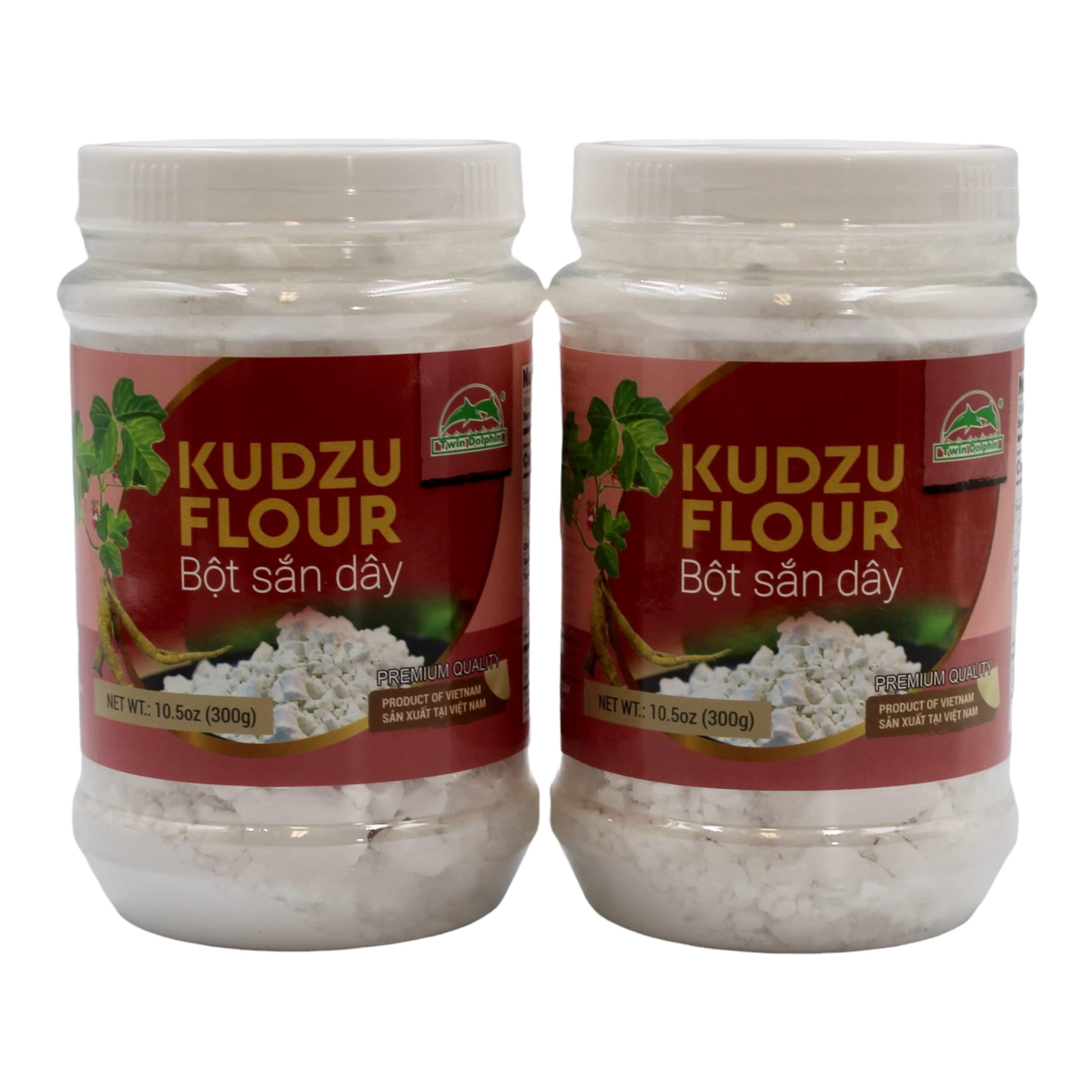 Twin Dolphin Bot San Day Kudzu Flour Chunks, 10.5 Ounce Reclosable Jars [Pack of 2]