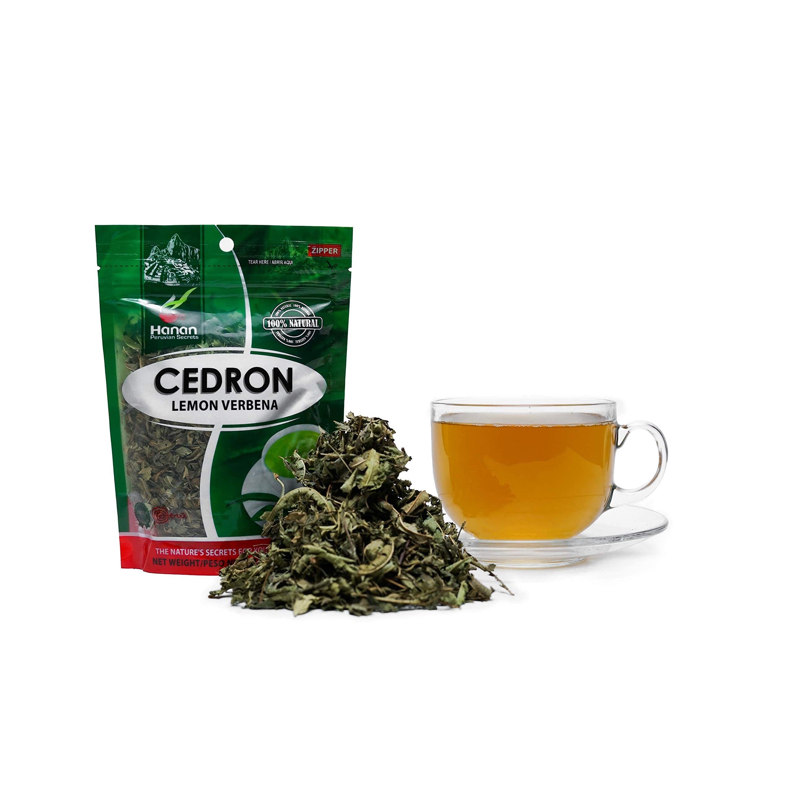 Hanan Peruvian Secrets Hierba Cedron | 100% Natural Lemon Verbena | 1.06oz / 30g | Naturally Aids in Relieving Occasional Stomach Discomfort - Single Pack
